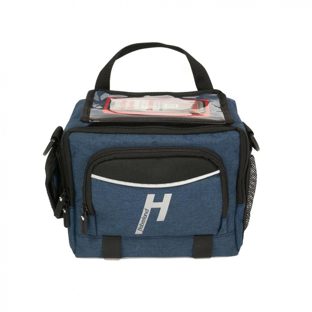 Haberland Fahrradtasche Haberland Lenkertasche 6l Bottle blau - praktische E-Bike-Lenkertasche