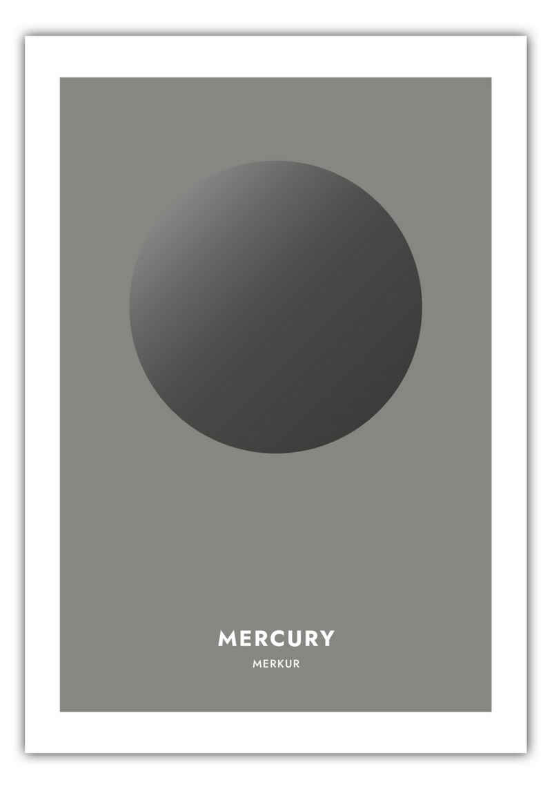 MOTIVISSO Poster Planeten - Merkur - Mercury