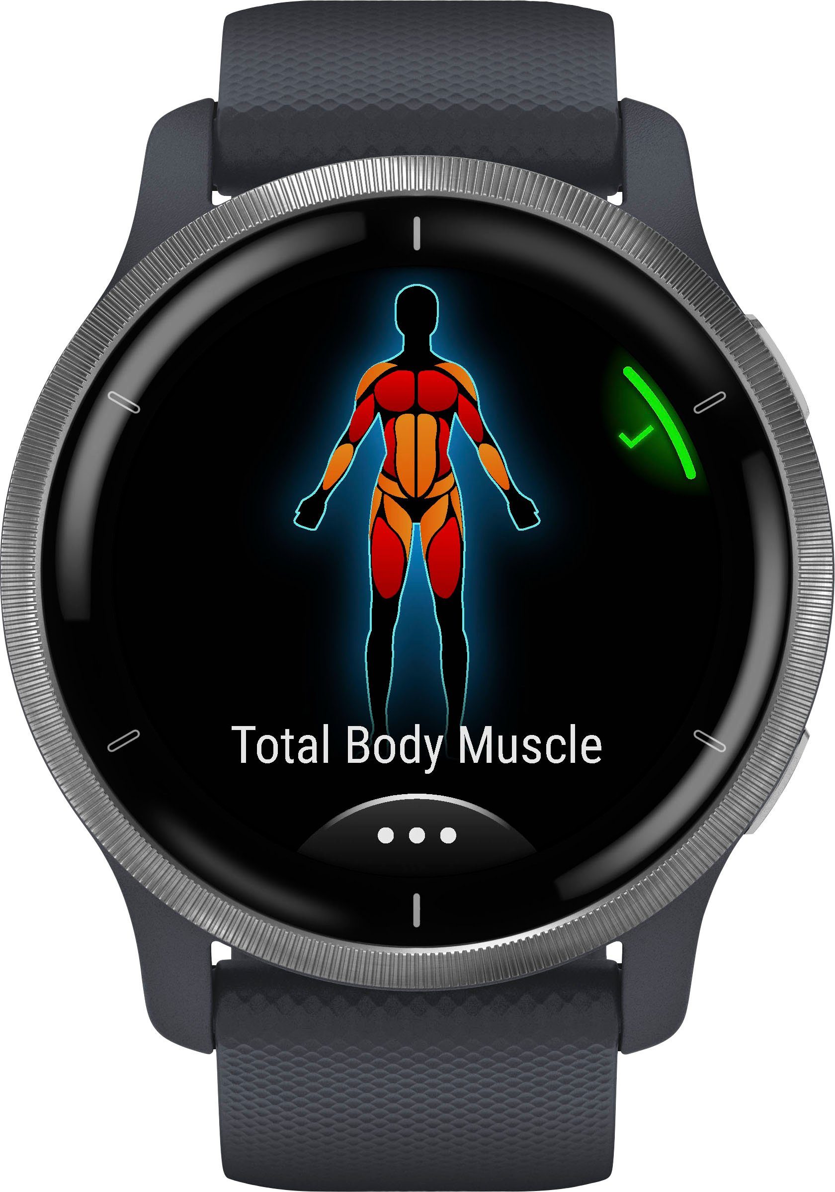 Garmin Venu 2 (3,3 | cm/1,3 grau grau 25 Smartwatch vorinstallierten Sport-Apps Zoll)