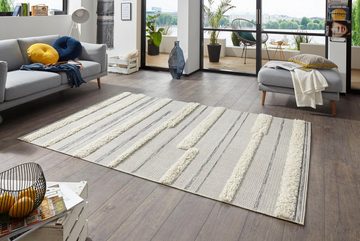 Teppich Ifrane, HANSE Home, rechteckig, Höhe: 35 mm, Hoch-Tief-Struktur, Gestreiftes Muster, Strapazierfähig, Pflegeleicht