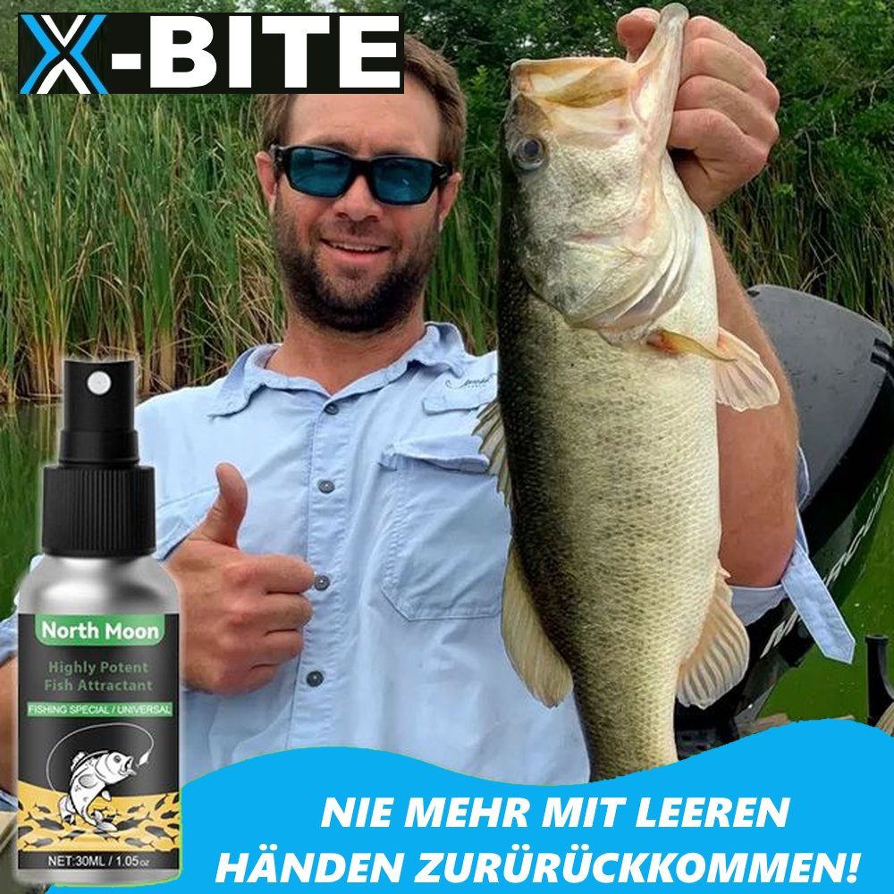 Köderspray Lockstoff X-BITE Fischarten! Flüssiglockstoff, für Kunstköder alle Angel MAVURA Lockmittel, Fischköder Fisch Spray