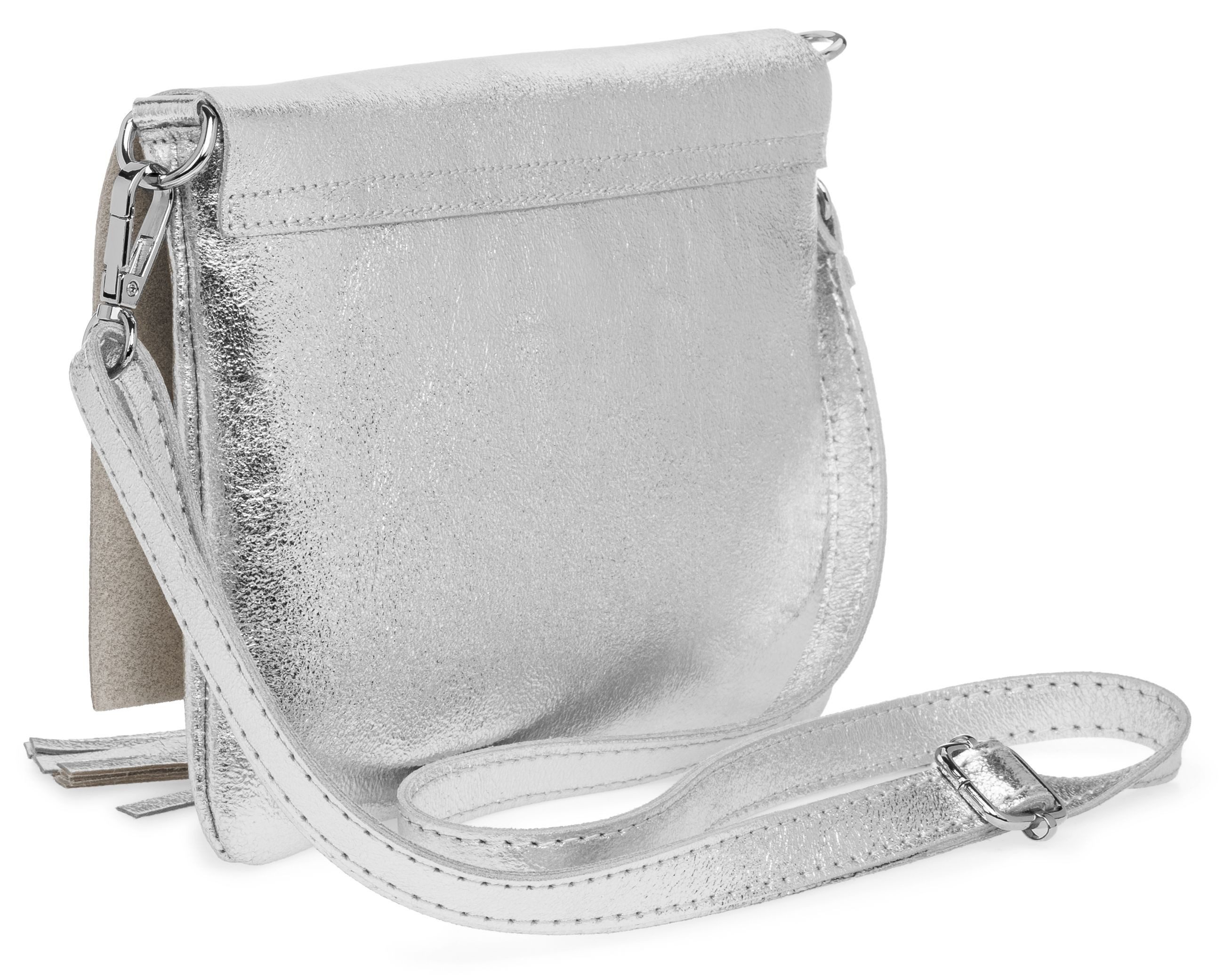Caspar Clutch Abendtasche Damen Leder Handtasche - CLASSIC LINE - Modell No.830, leicht, elegant & unempfindlich - 100% Echtleder - Handmade in Italy