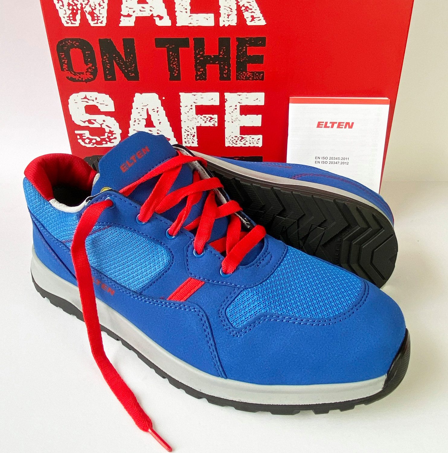 ELTEN 729641 JOURNEY Low ESD S1P SRC Sicherheitssneaker Sicherheitsschuh Sicherheitshalbschuhe Herren Gr. 48 blau