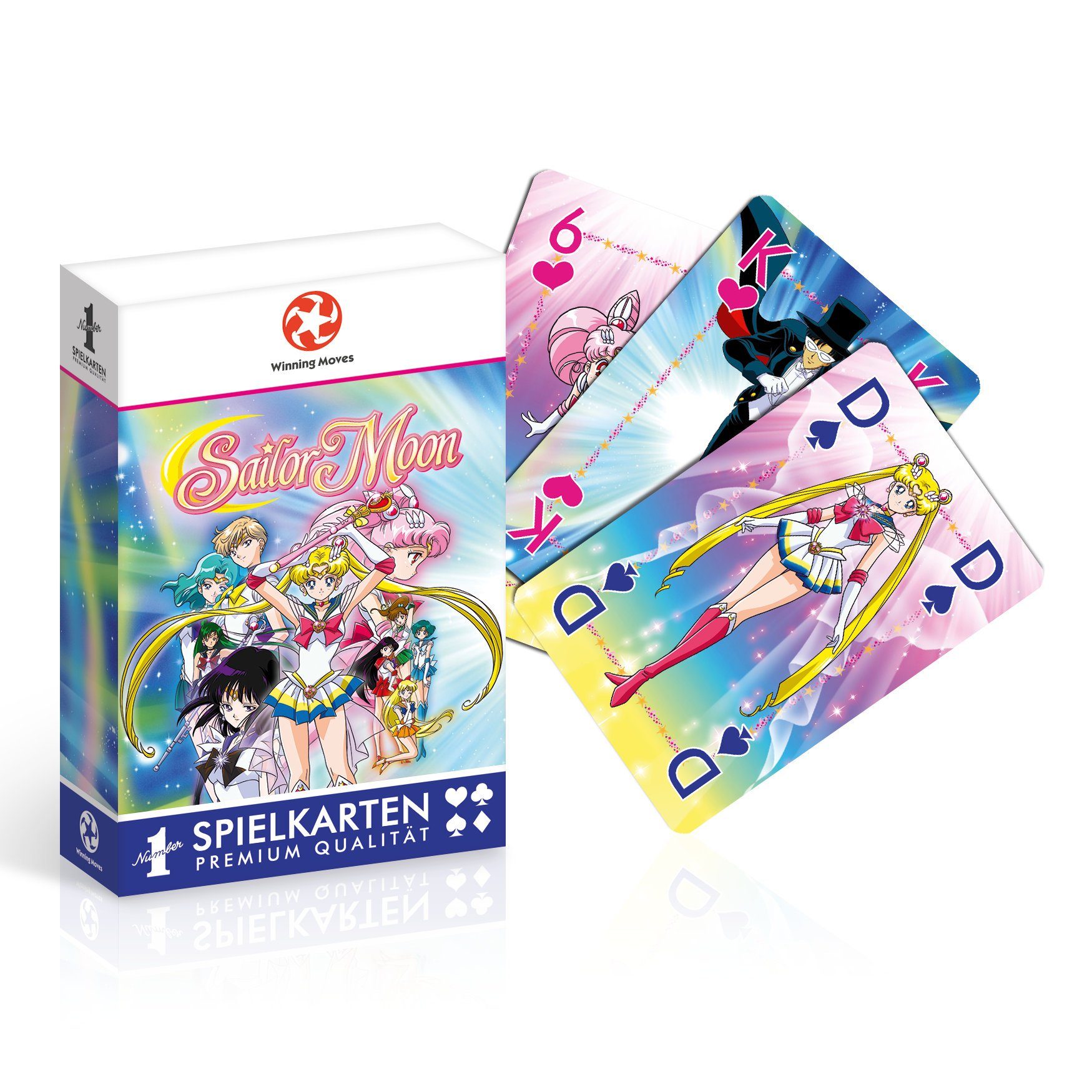 Winning Moves Spiel Number 1 Spielkarten Sailor Moon, Kartenspiel, inkl. 2 Joker