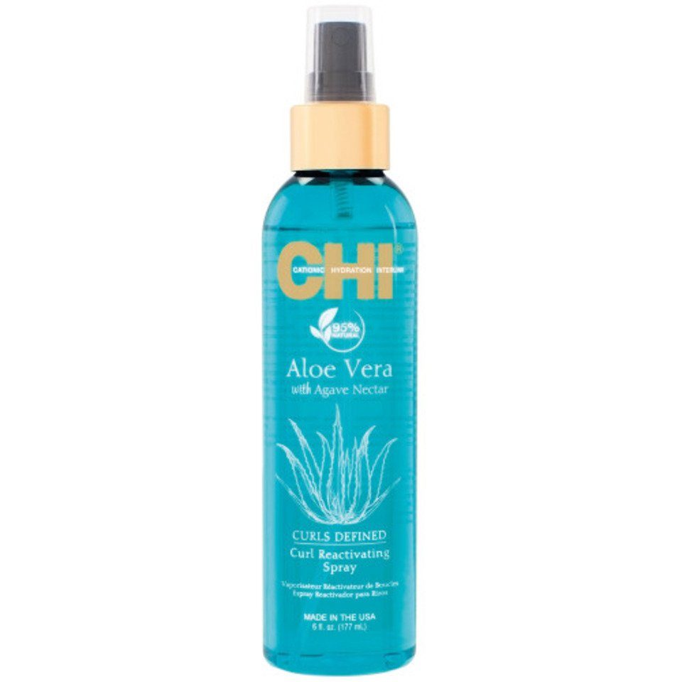 CHI Haarspray Aloe Vera Curl Reactivating Spray 177 ml, 1-tlg., sorgt für lebendige und sprungkräftige Locken