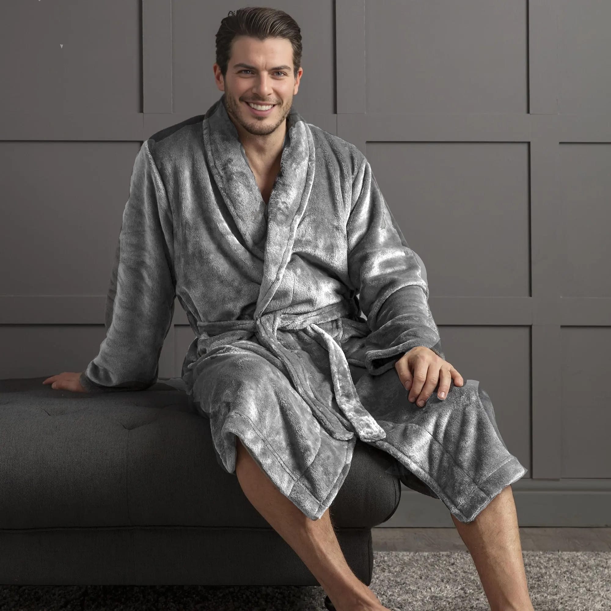 Bademantel Premium Eden » weiches Korallenfleece 350 g/m²