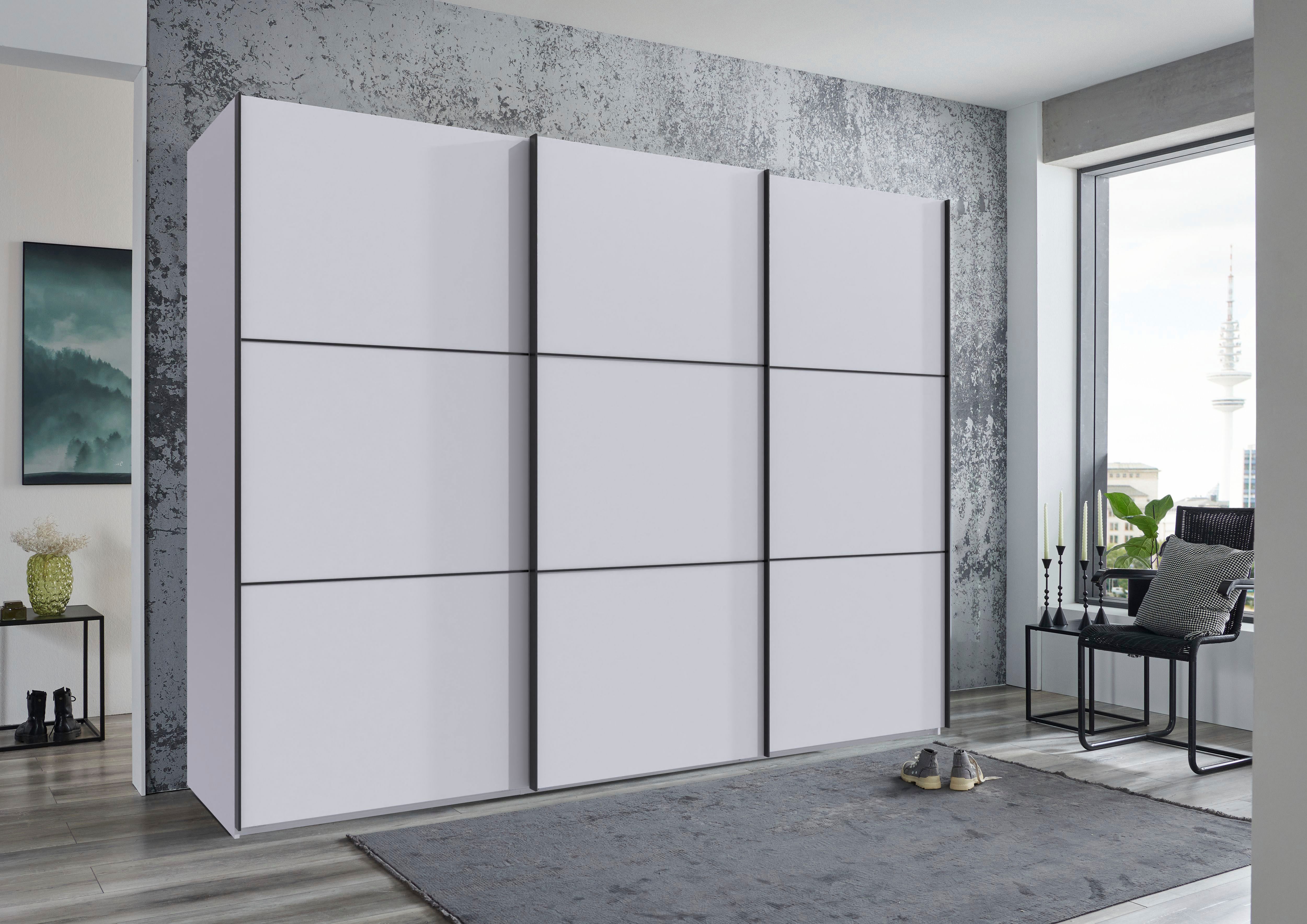Wimex Kleiderschrank Indiana by fresh to go, wahlweise mit oder ohne Spiegel (INKLUSIVE Innenausstattung und Selbsteinzug für die Türen) große Breiten250 oder 300cm, mit oder ohne Glasfront, Made in Germany