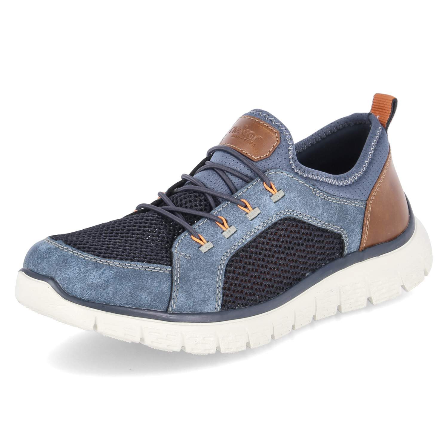 Rieker Rieker B6660-14 Herren Textil & Synthetik blau Slipper günstig online kaufen