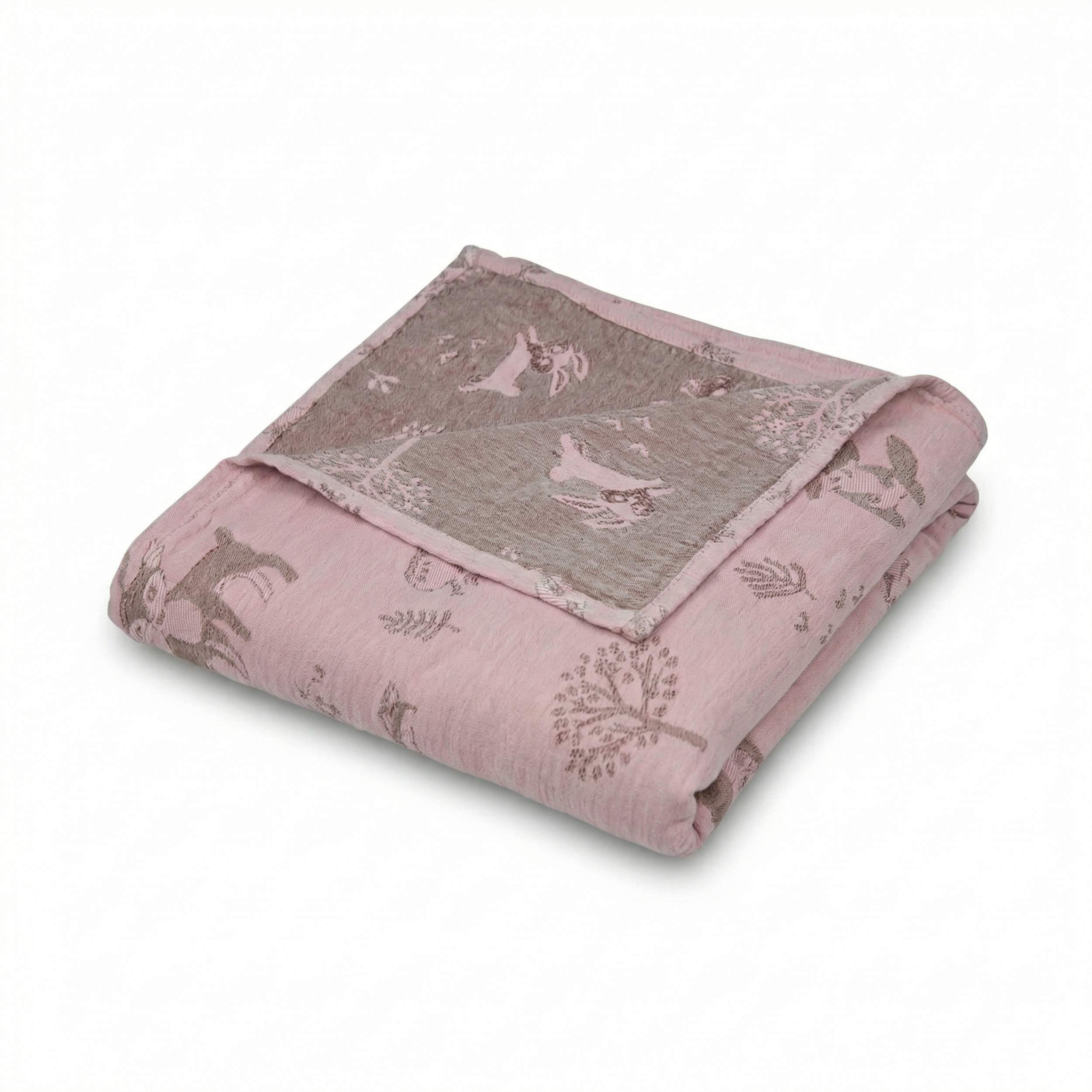 Tagesdecke Babydecke Musselin Wild 120x120cm, Kuschelig weich