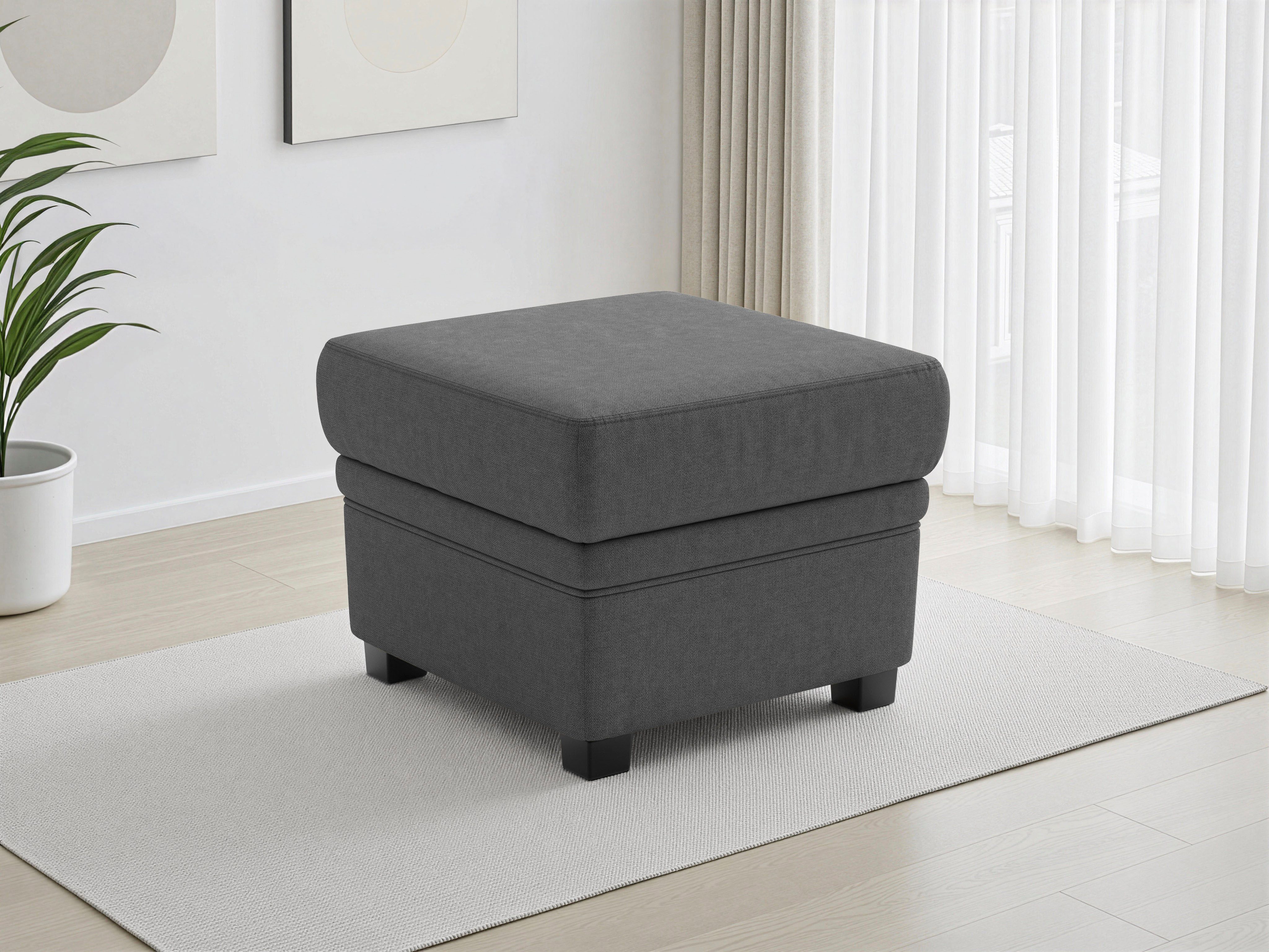 sit&more Polsterhocker Savona, B: 58 cm (1 St), individuell zu kombinieren