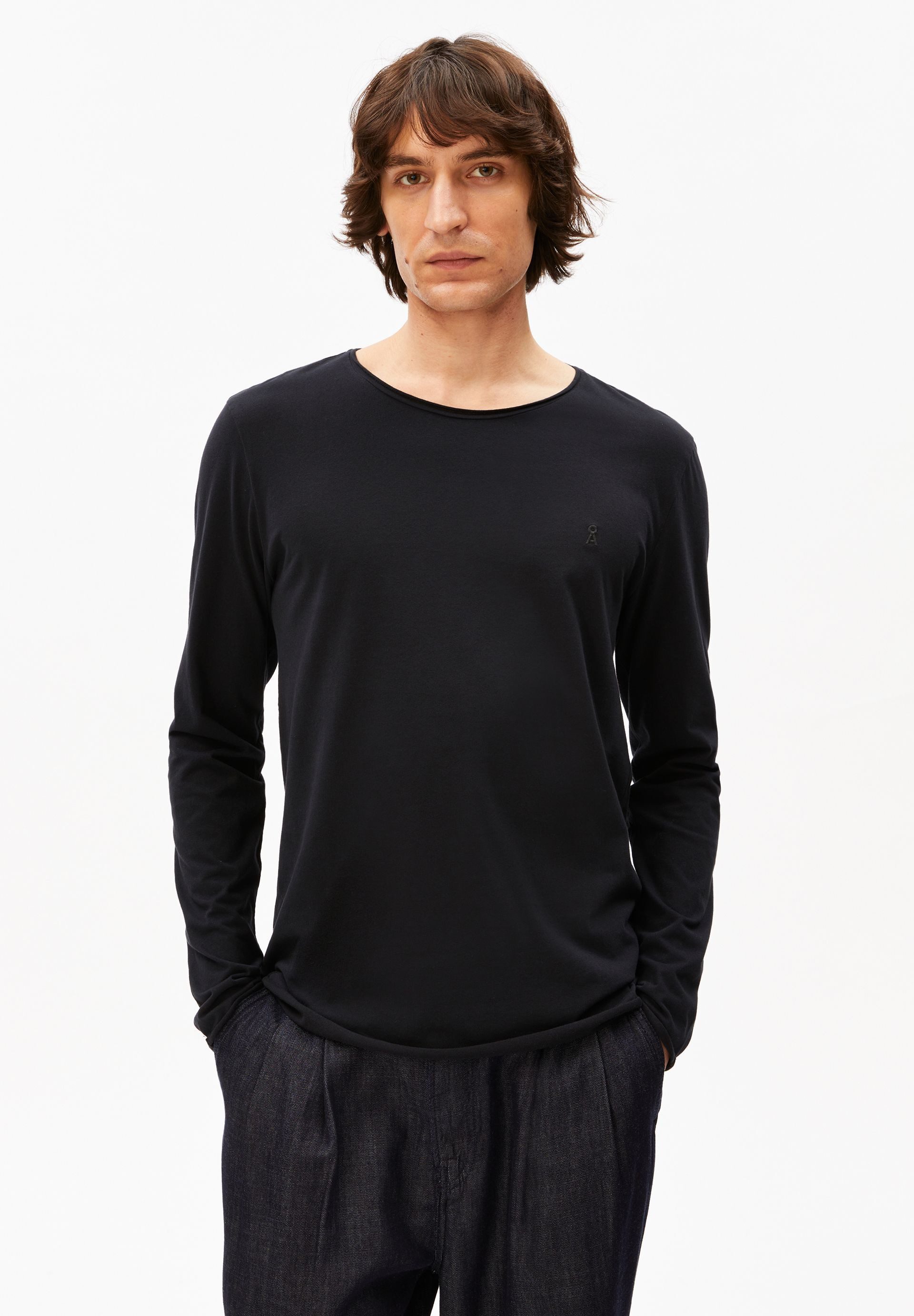 Armedangels Longsleeve JAAMES BRUSHED Longsleeve aus Bio-Baumwolle Regular günstig online kaufen