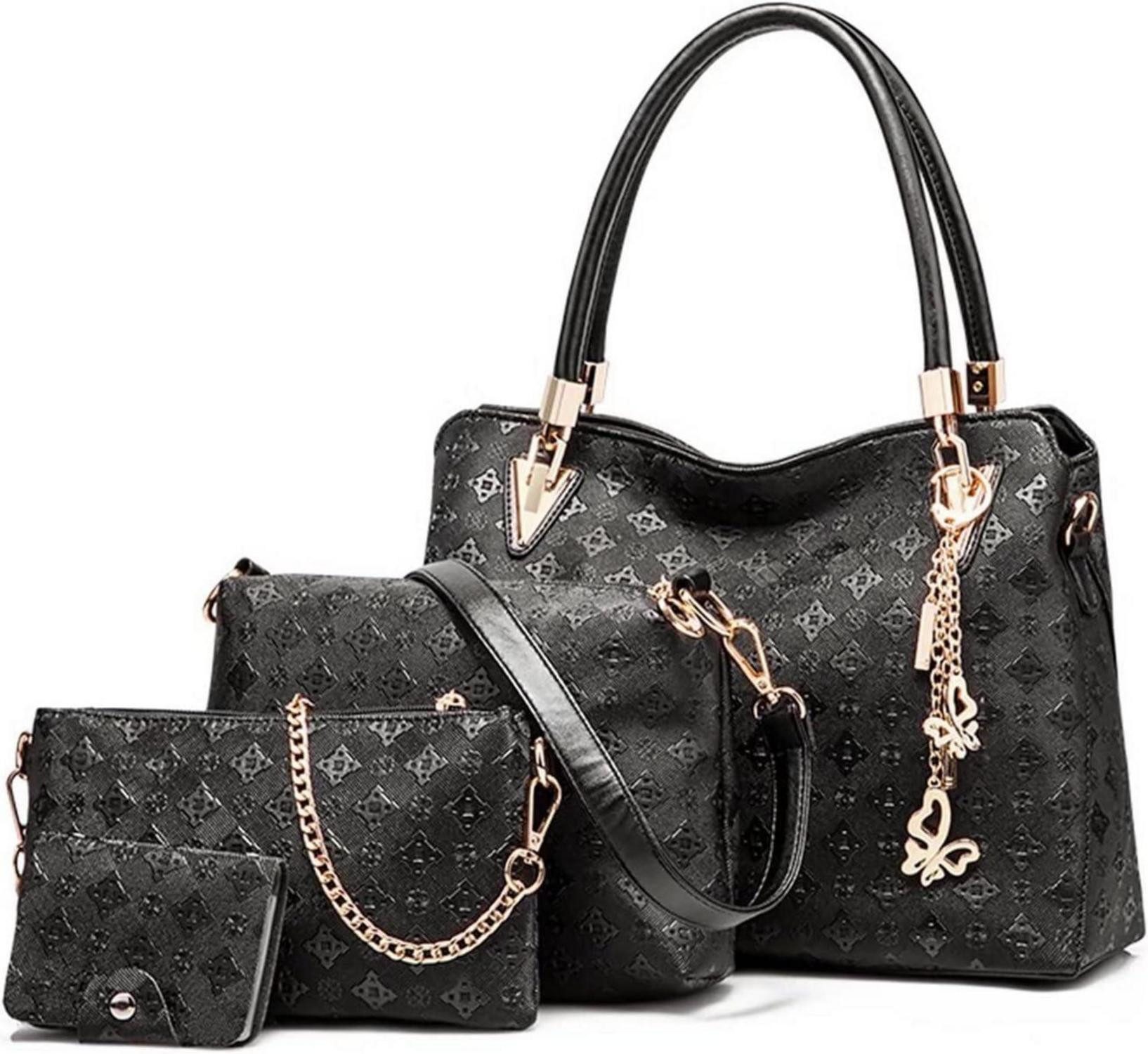 Handtasche Damen Handtaschen Set Mittelgroß Umhängetasche Damenhandtasche