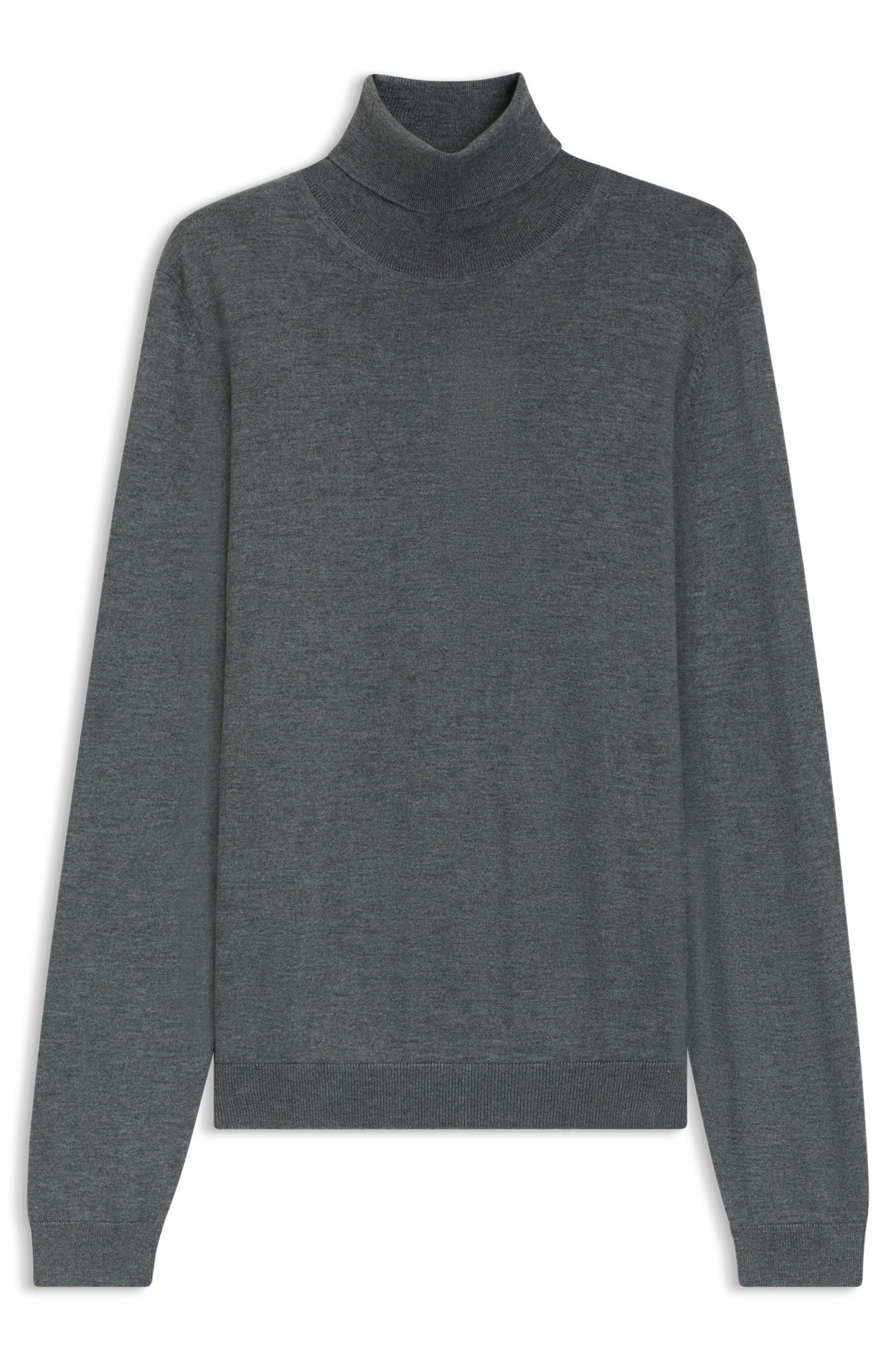 BOSS Strickpullover Rollkragenpullover