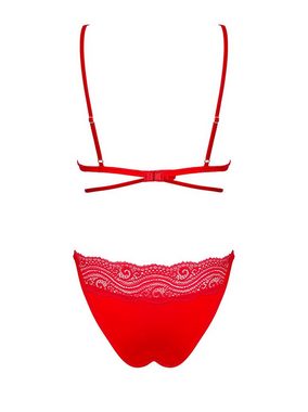 Obsessive Set: Bügel-BH Dessous-Set Diyosa rot BH + Slip Reizwäsche mit (Set)