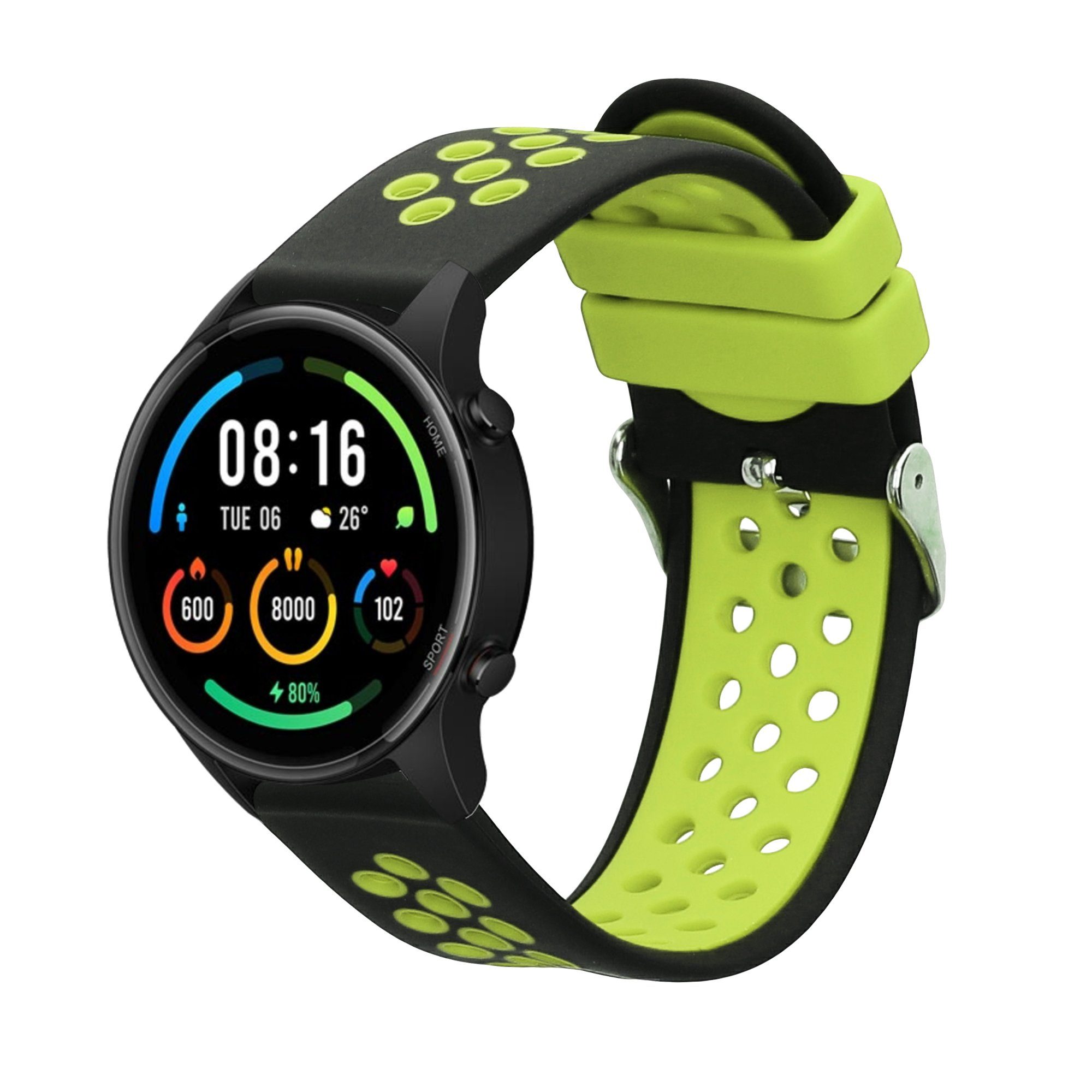 kwmobile Armband für Xiaomi Watch S4/S4 Sport/S3/S2/Watch S1 Active/Redmi Watch Smartwatch, 1-tlg., Ersatzarmband Fitnesstracker - Fitness Band Silikon