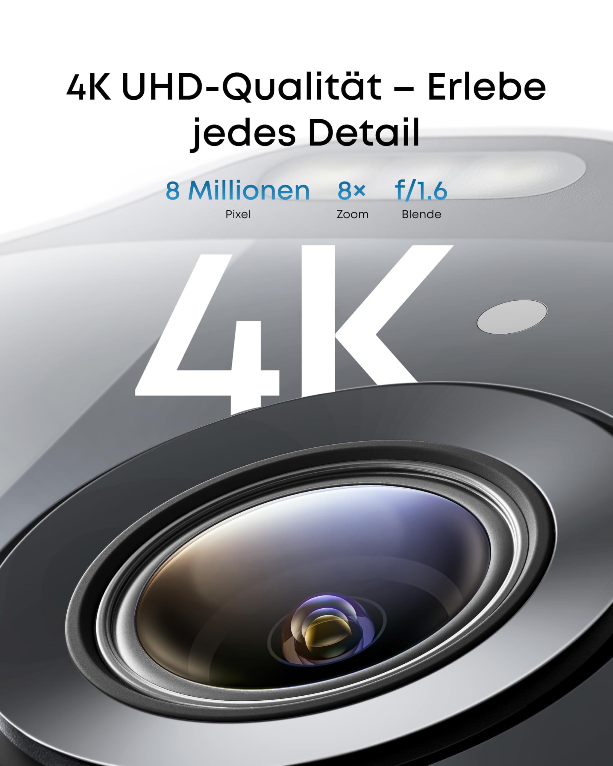 eufy Überwachungskamera T8173 (4K Überwachungskamera mit KI-Tracking & Solarenergie)