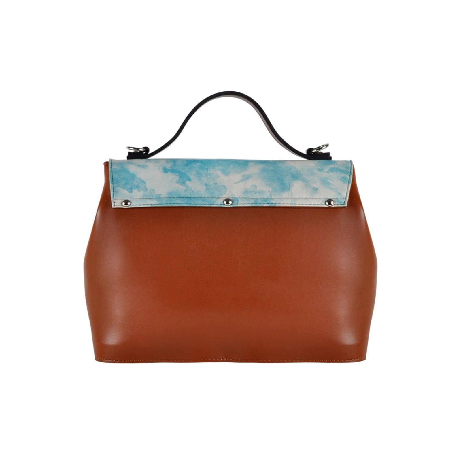 DOGO Henkeltasche Handy Umhängetasche Caretta Schultertasche, Handgefertigt