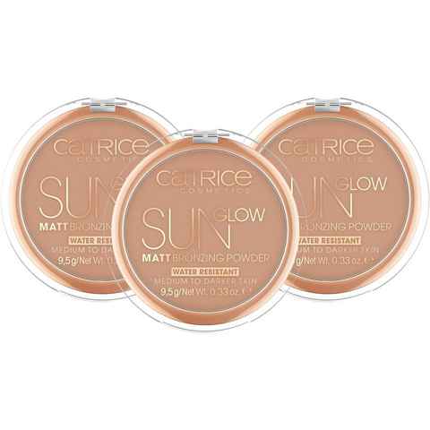 Catrice Bronzer-Puder Sun Glow Matt Bronzing Powder, 3-tlg.