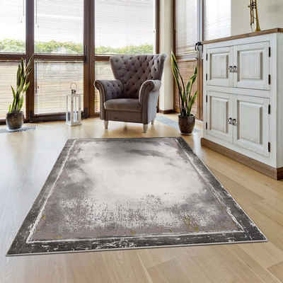 Teppich Noa 9330, Carpet City, rechteckig, Höhe: 11 mm, Kurzflor, Modern, Weicher For, Pflegeleicht
