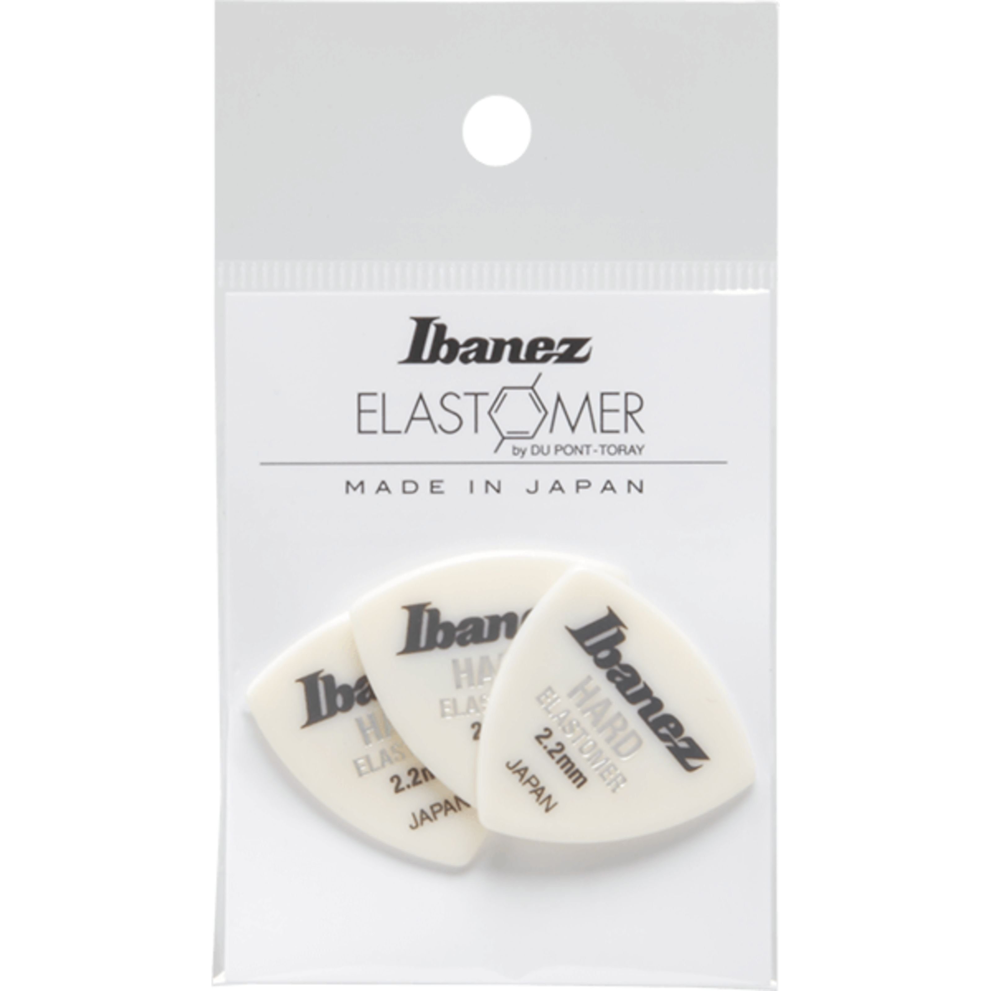 Ibanez Plektrum, BEL4HD22 Elastomer Picks Hard White - Plektren Set