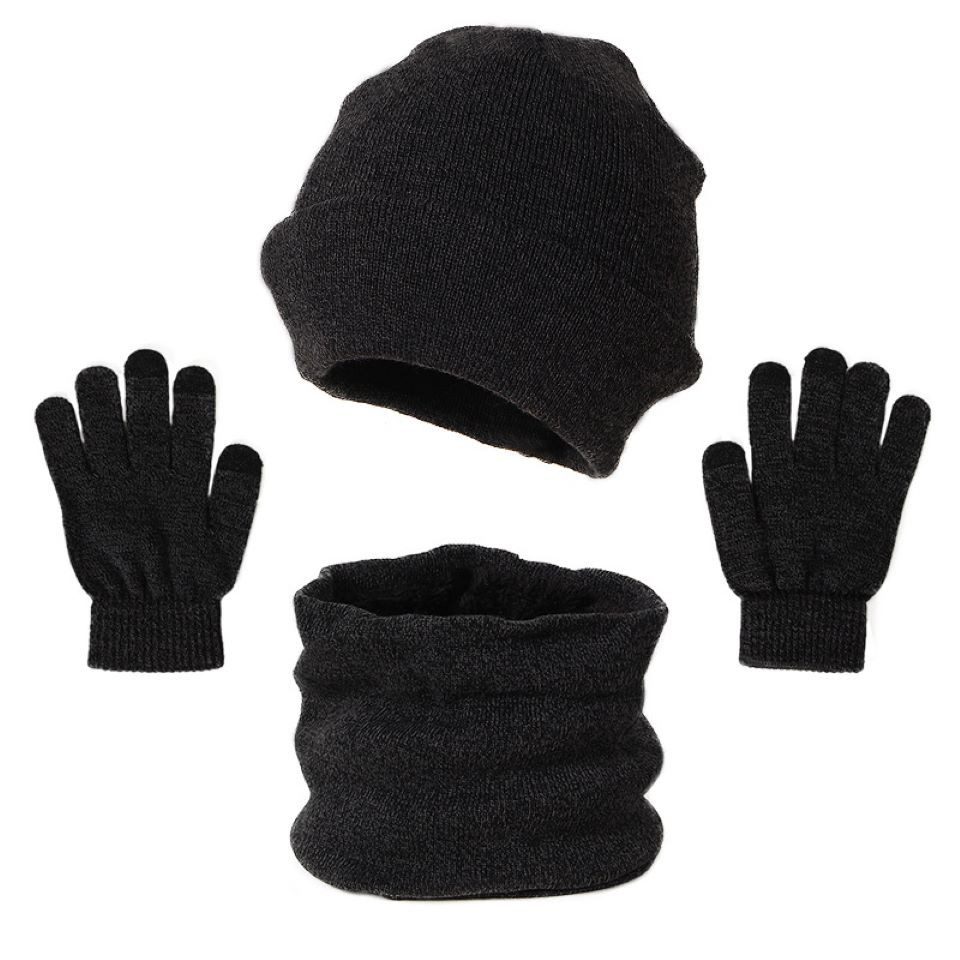 Mütze & Schal Modisches und warmes 3-teiliges Set aus Schal, Mütze und Handschuhen