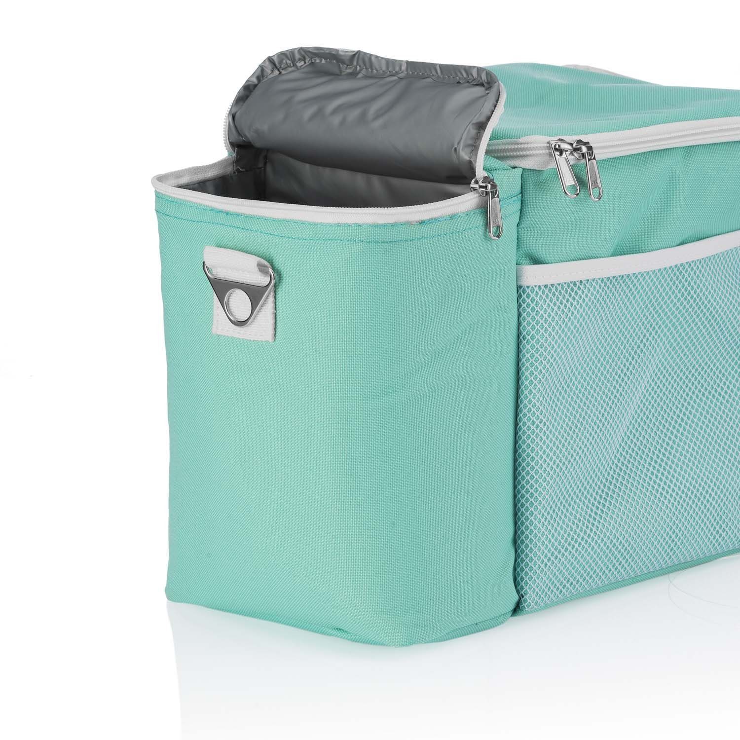 Dimono Frischhaltedose DIMONO Isoliert Kühlbox Tasche-Picknick Thermotasche mit 3 Lunchboxen, Stoff, (inkl. 3x Brotzeit-Dose), mit Kühlakku & Flaschenfach – Bild 3 von 5