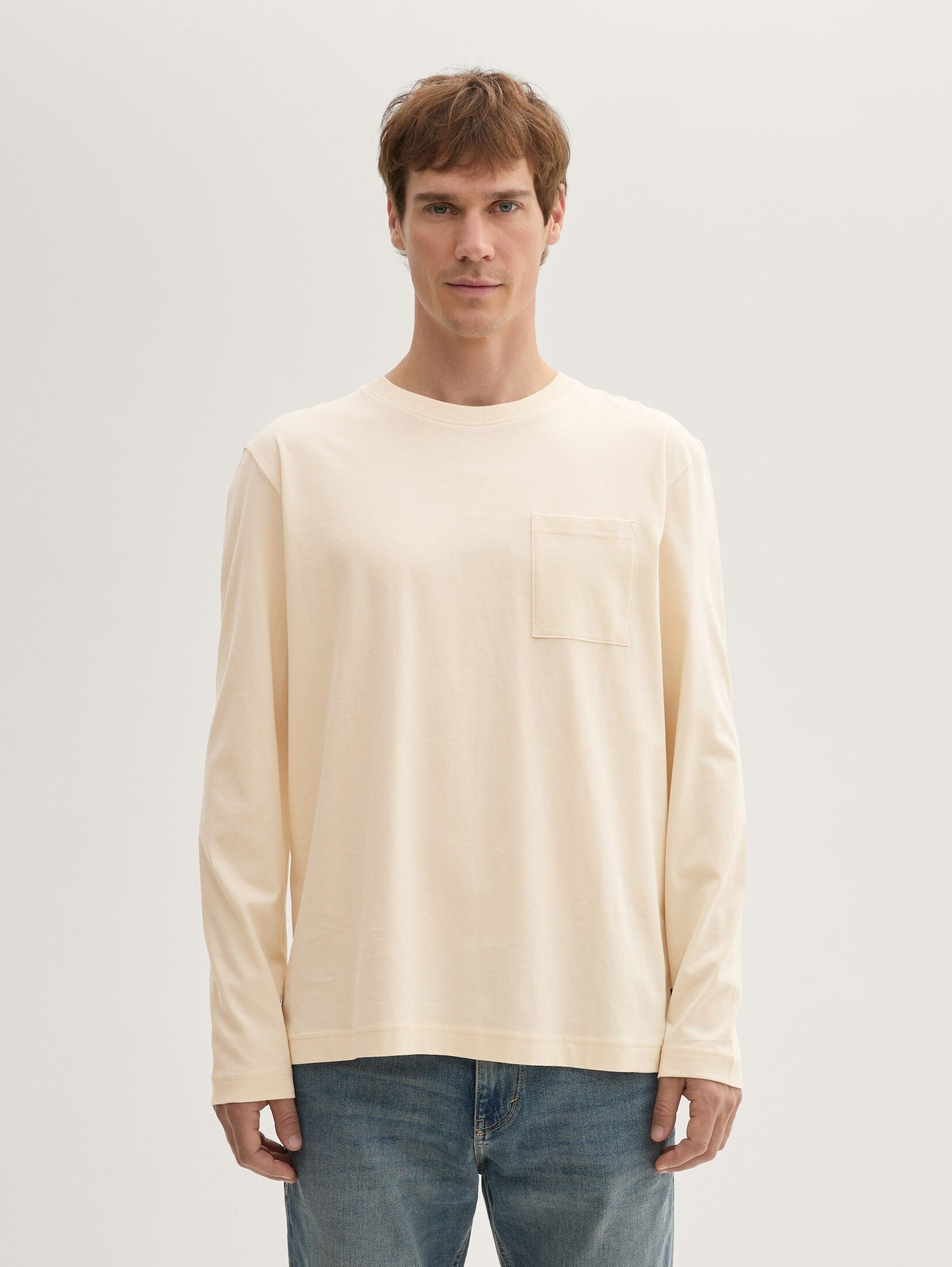 Langarmshirt Basic Langarmshirt mit Bio-Baumwolle