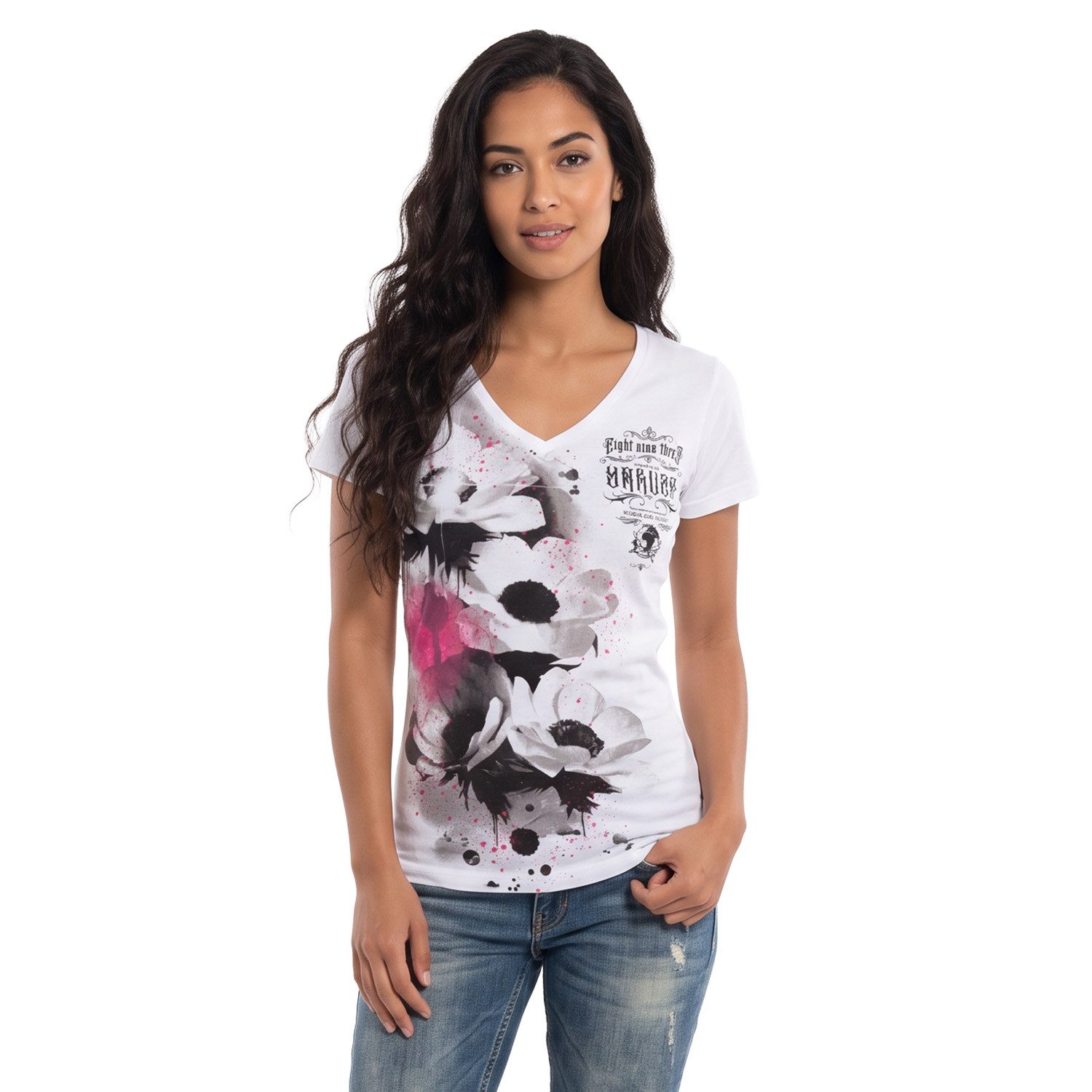 YAKUZA V-Shirt Flower Style