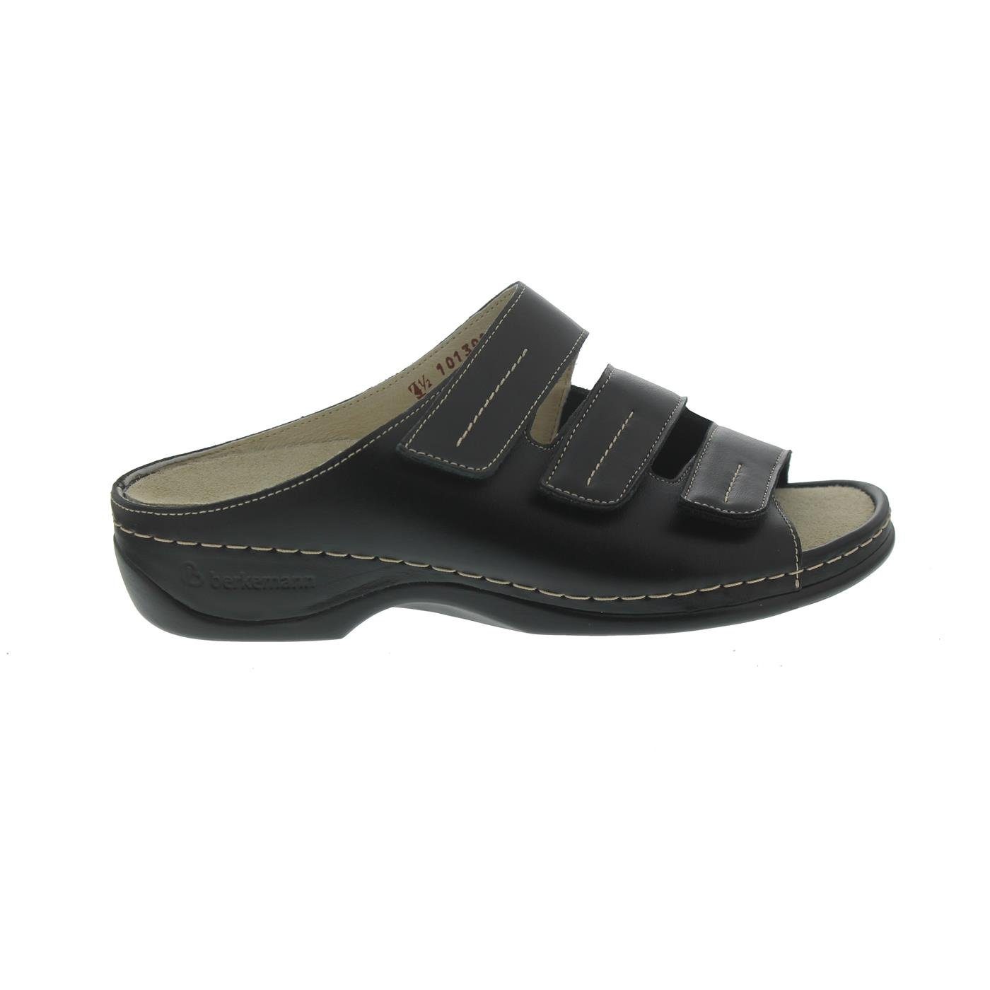 BERKEMANN Berkemann Berkoflex ANDREA Pantolette, Leder/Stretch, schwarz, Wechse Pantolette
