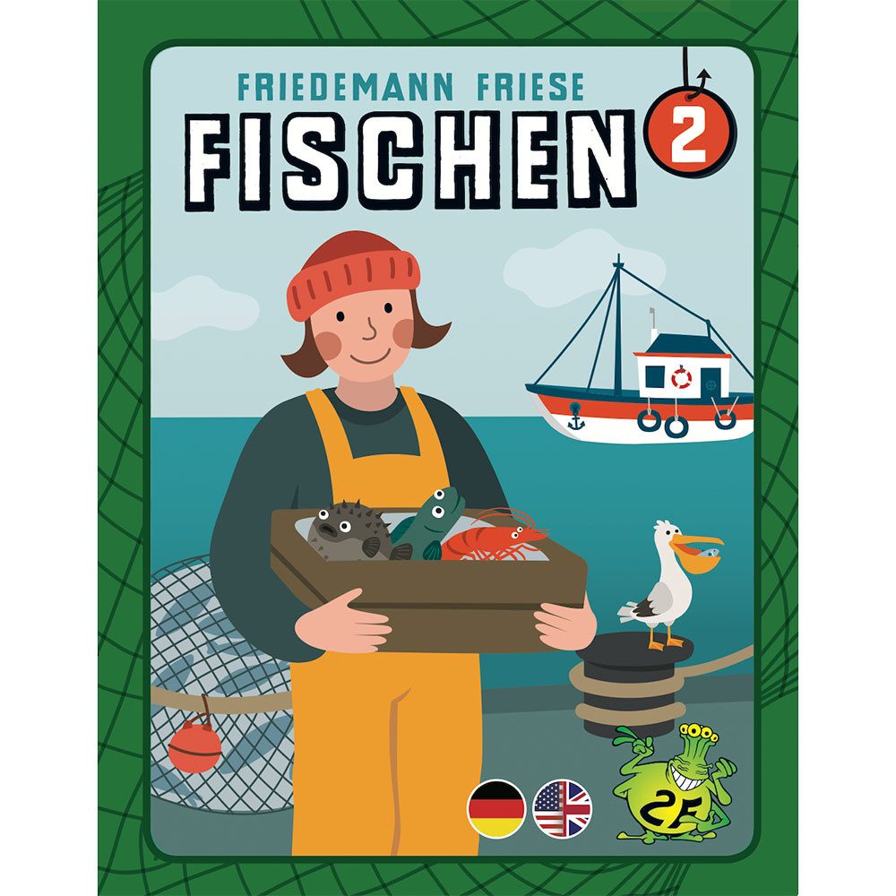2F-Spiele Spiel Fischen 2 (DE/EN) Kartenspiel Stichspiel