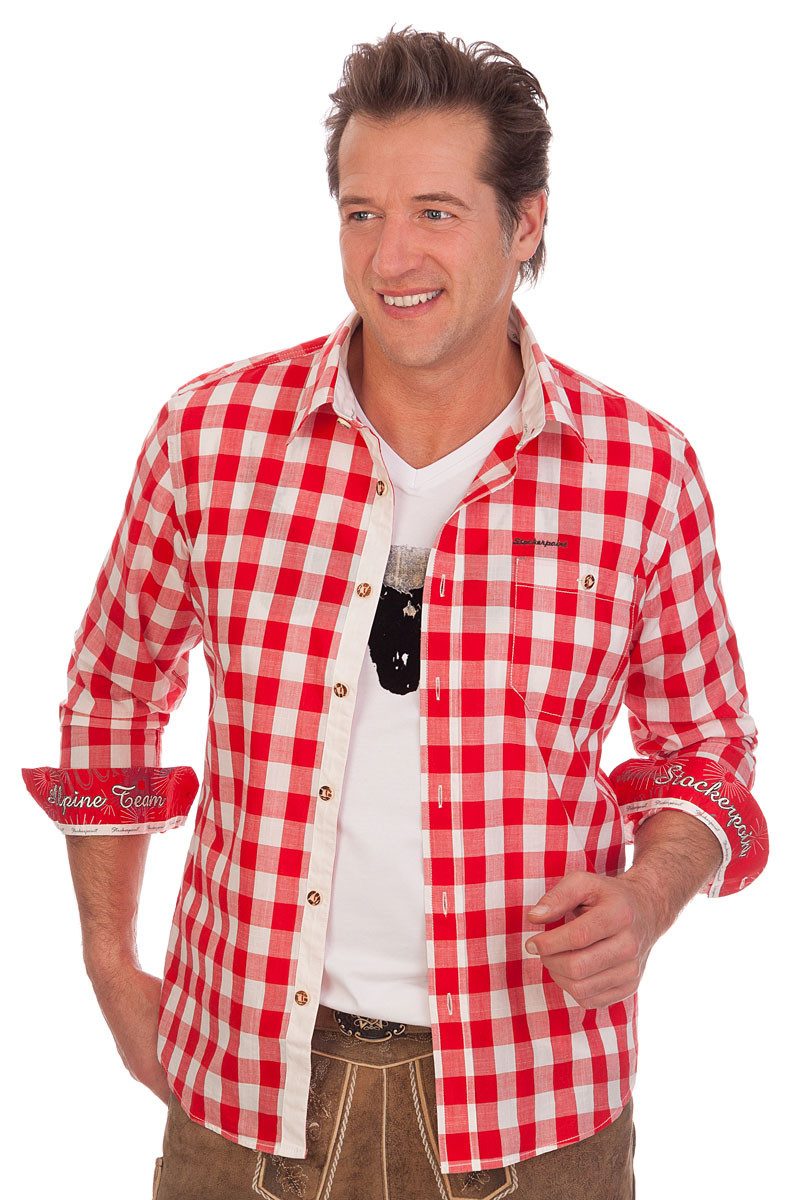 Stockerpoint Trachtenhemd Trachtenhemd - DEAN - rot