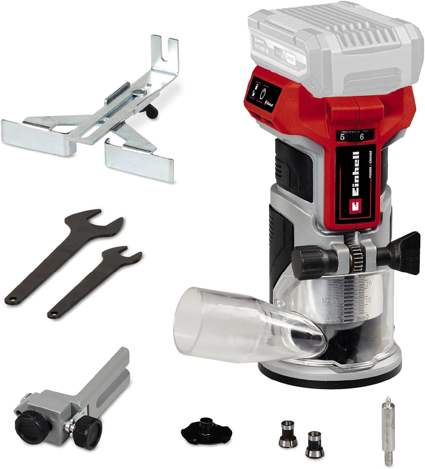 Einhell Akku-Fräse Professional 18V Kantenfräse TP-ET 18 Li BL-mit Akku 2.5 Ah