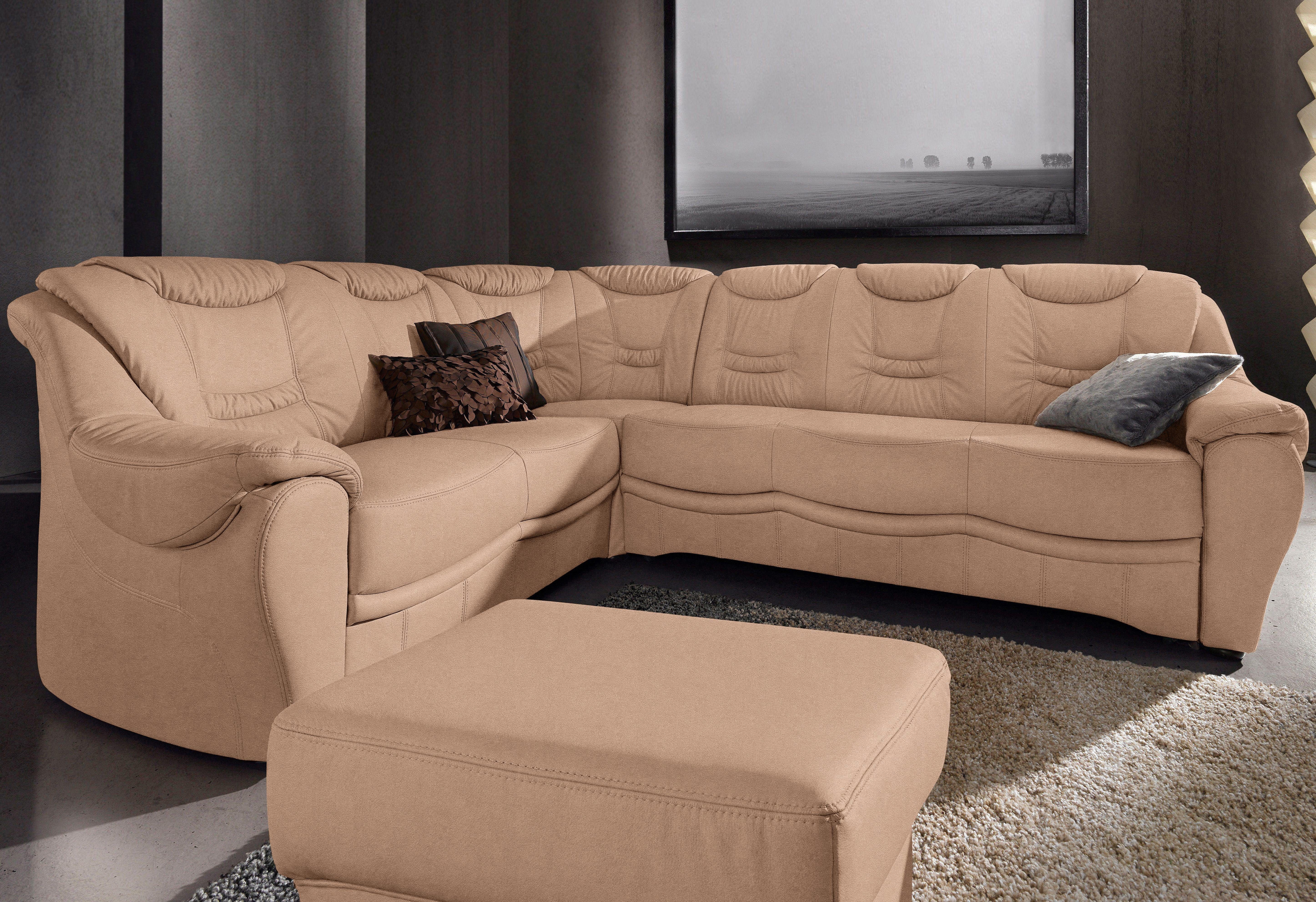 sit&more Ecksofa "Benson L-Form", wahlweise mit Bettfunktion günstig online kaufen