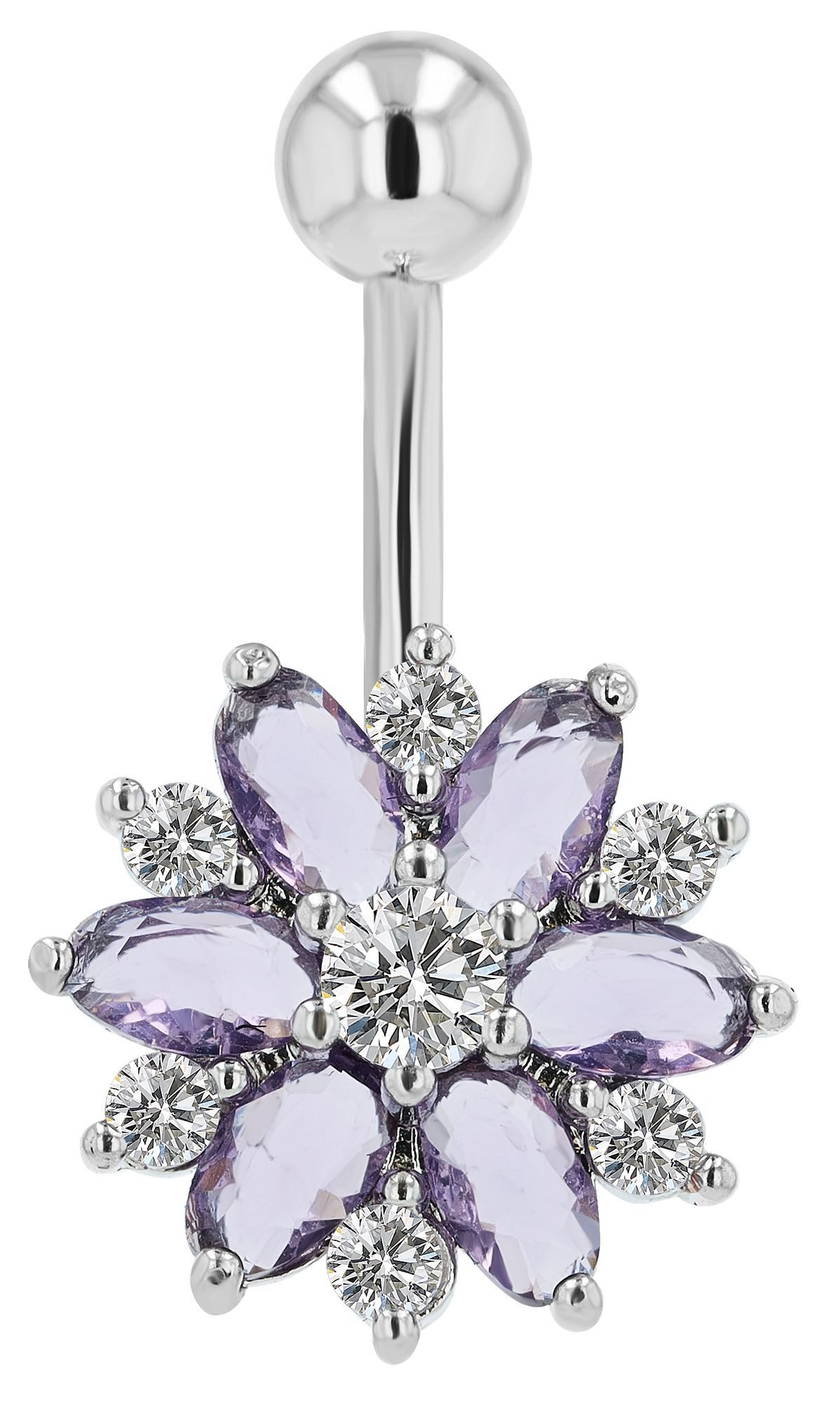 AKZENT Bauchnabelpiercing Nox 316L Edelstahl-Messing Bauchnabelpiercing günstig online kaufen
