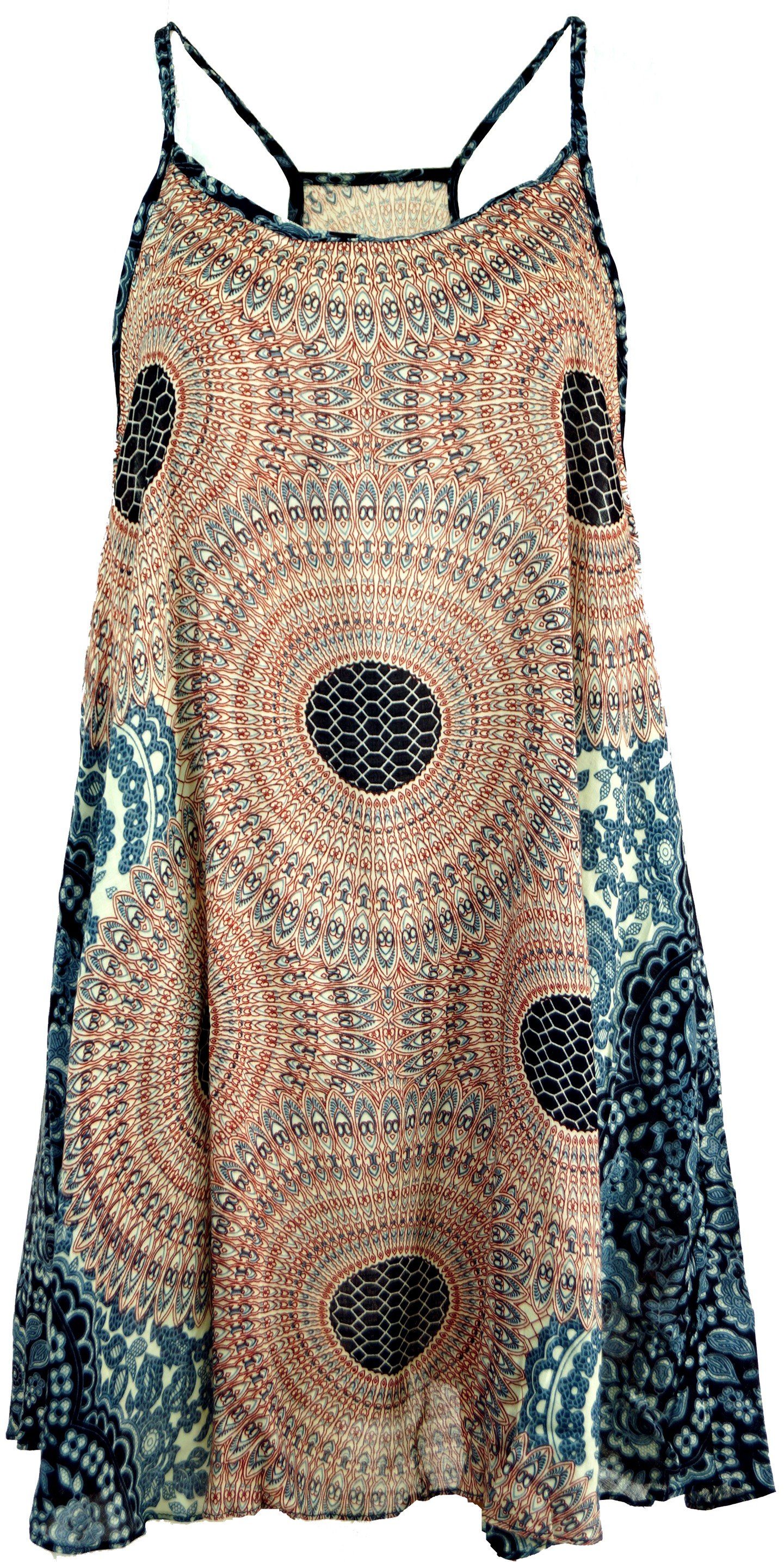 Guru-Shop Midikleid Boho Mandala Minikleid, Trägerkleid,.. günstig online kaufen