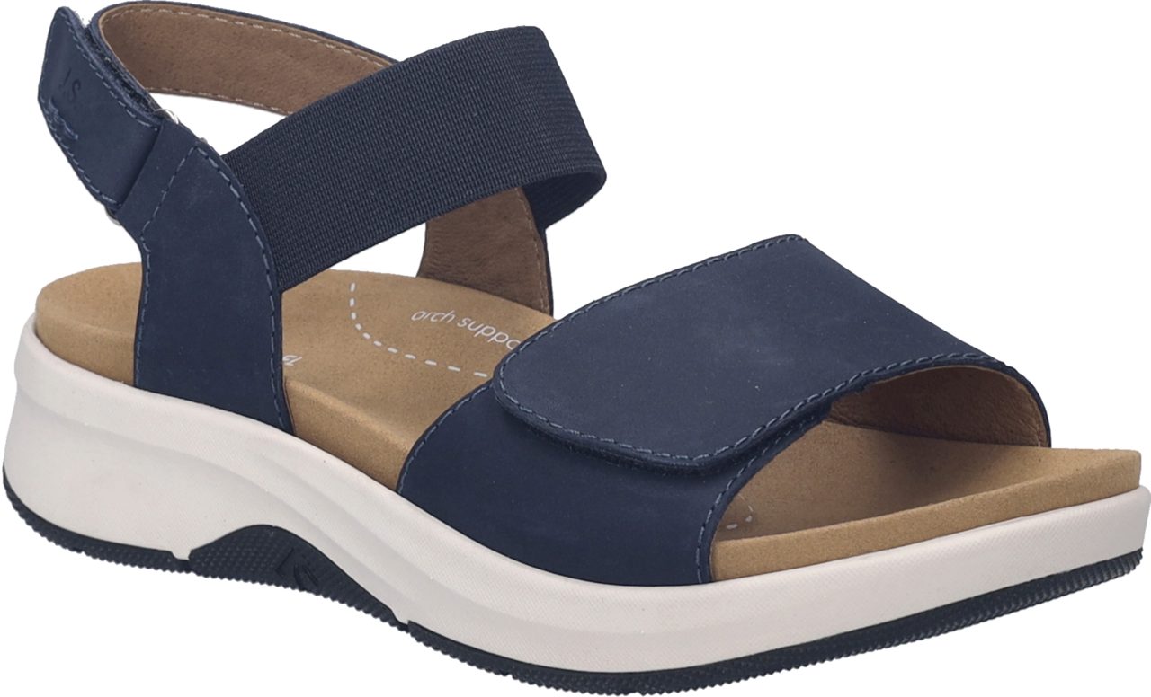 Josef Seibel Estelle 13 Sandale Sommerschuh, Komfortschuh mit praktischen Klettverschlüssen, G-Weite