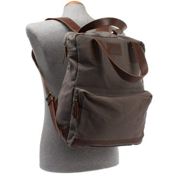 LECONI Freizeitrucksack Canvasrucksack Damen Herren DIN A4 Canvas LE1019