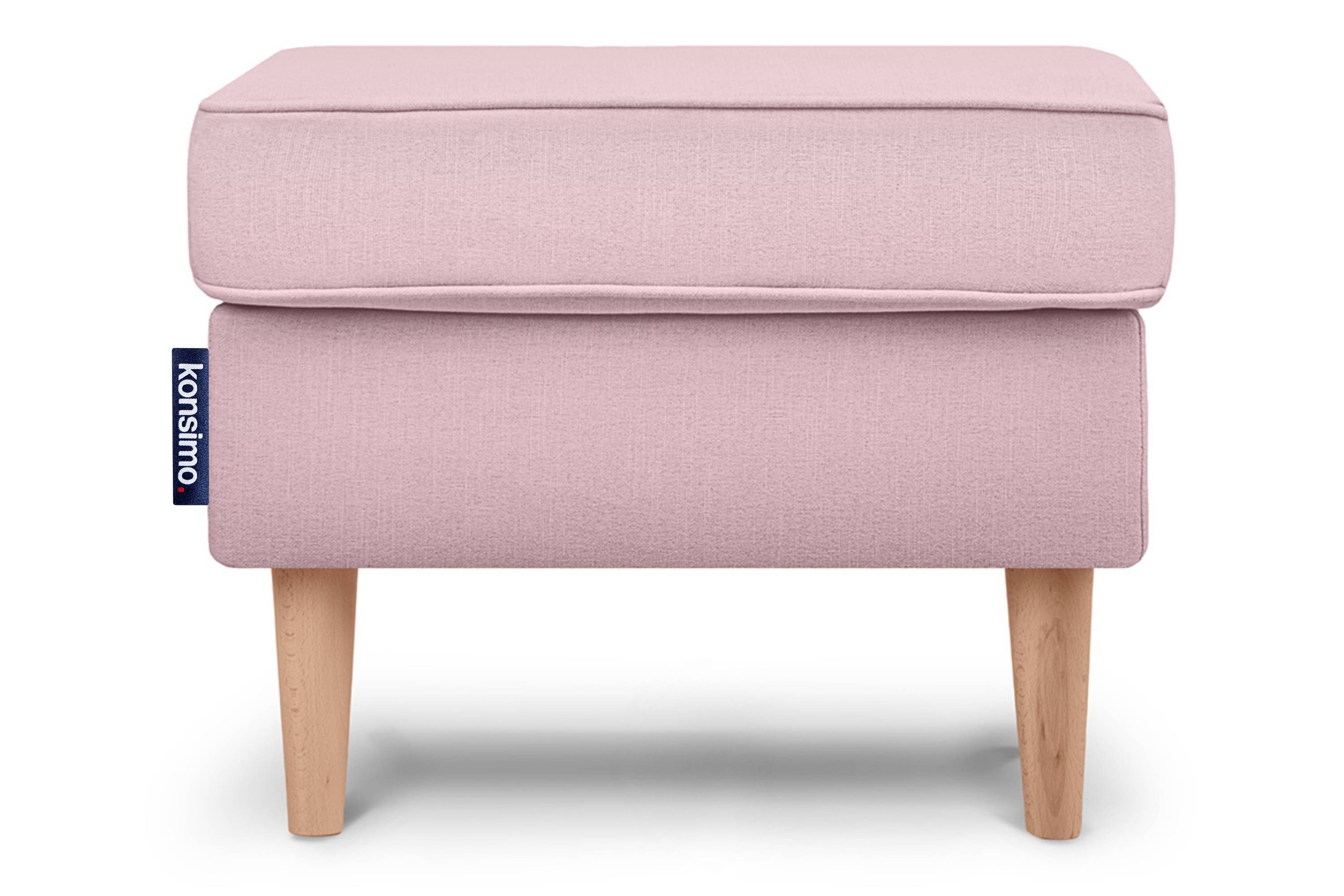 Konsimo Sitzhocker STRALIS Polstersitz Pouffe, zeitloses Design, hohe Füße