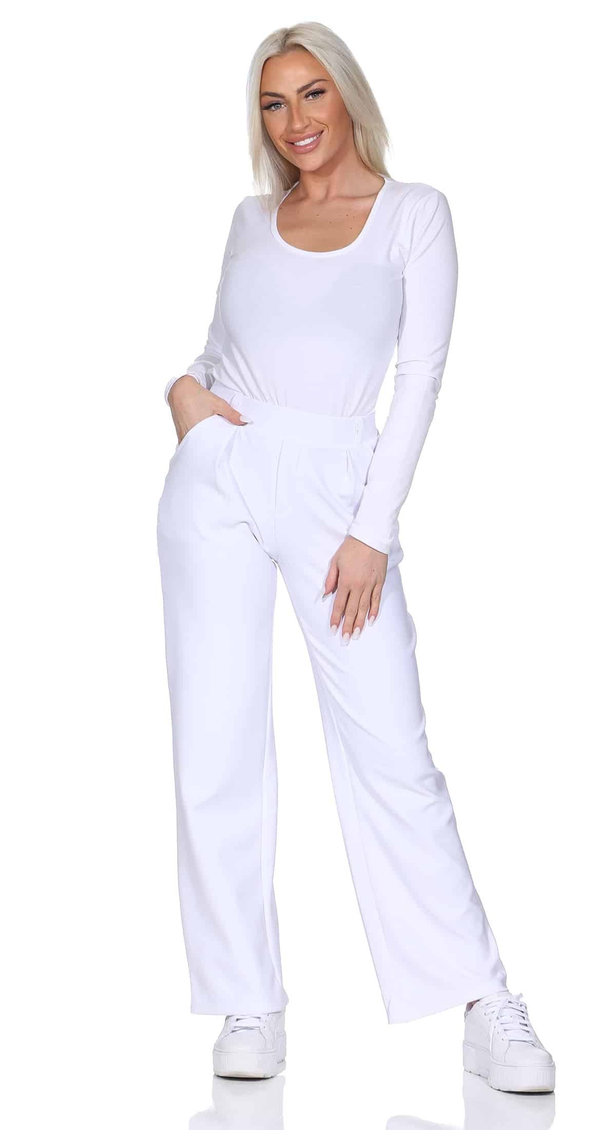 OriginalYou Schlupfhose Damen Schlupfhose Stoffhose moderne Freizeithose Stretchhose auch in größen Größen erhältlich
