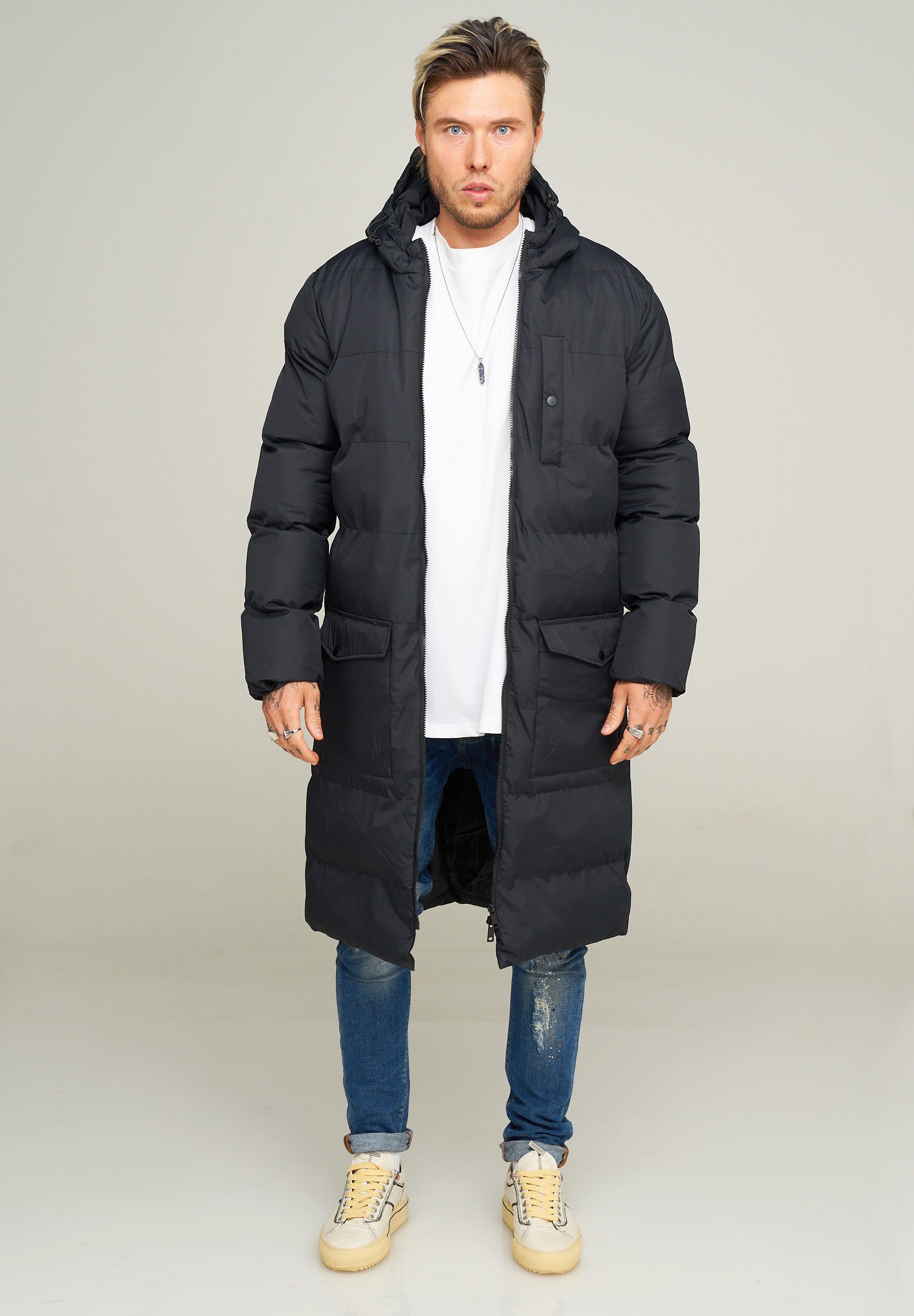 behype Parka LONGLINE PUFFER PARKA mit Kapuze