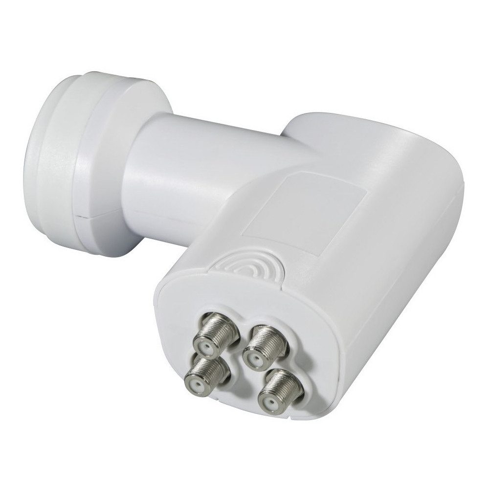 Hama Hama Quad-LNB Lypsi 2 weiß für digitalen SAT-Empfang. Universal-Quad-LNB (UHD/HDTV mit 4 Ausgängen)