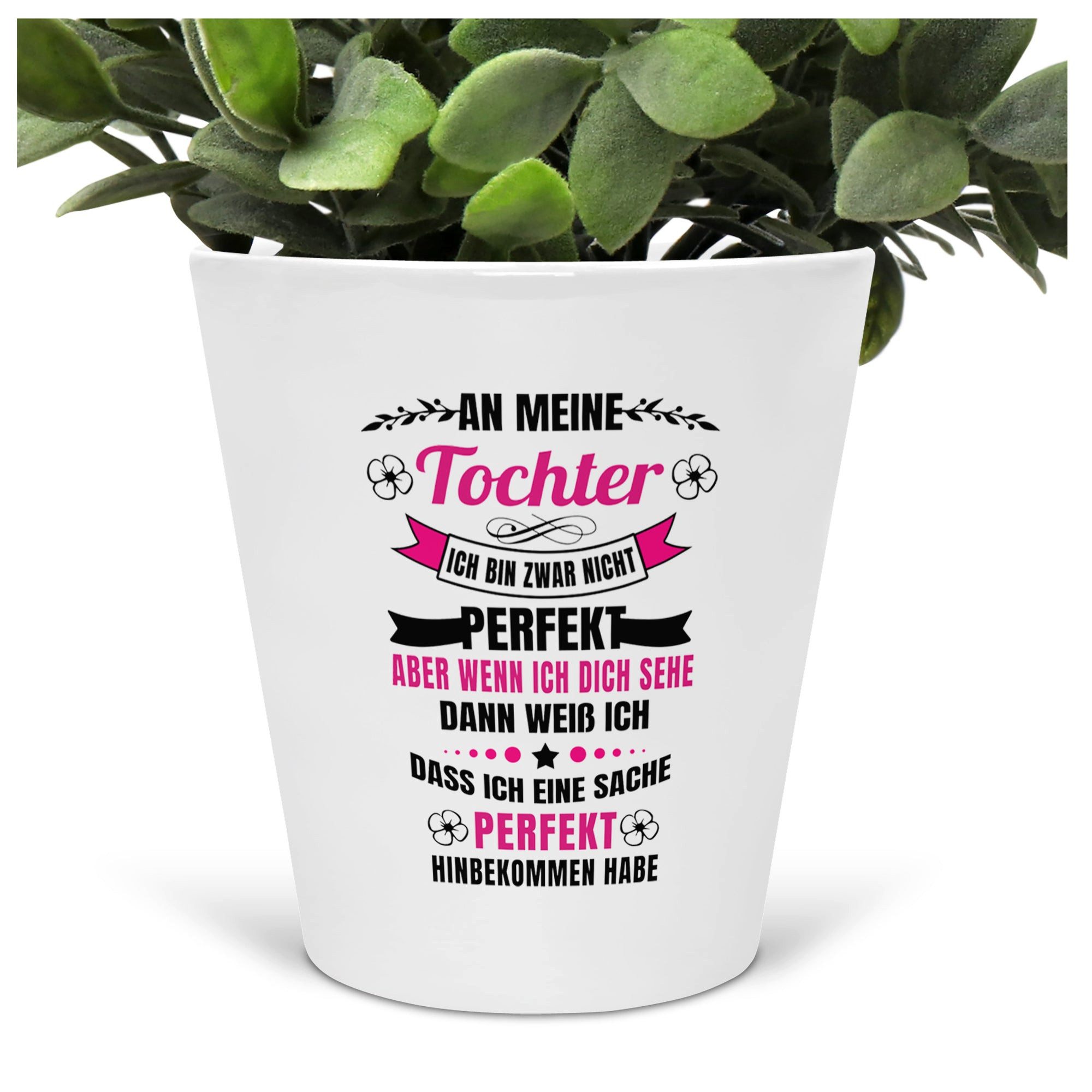 22Feels Blumentopf Spruch Übertopf Deko Innen Tochter Geschenk Kinder Mädchen Frauen (Für Zimmerpflanze), IN DEUTSCHLAND BEDRUCKT