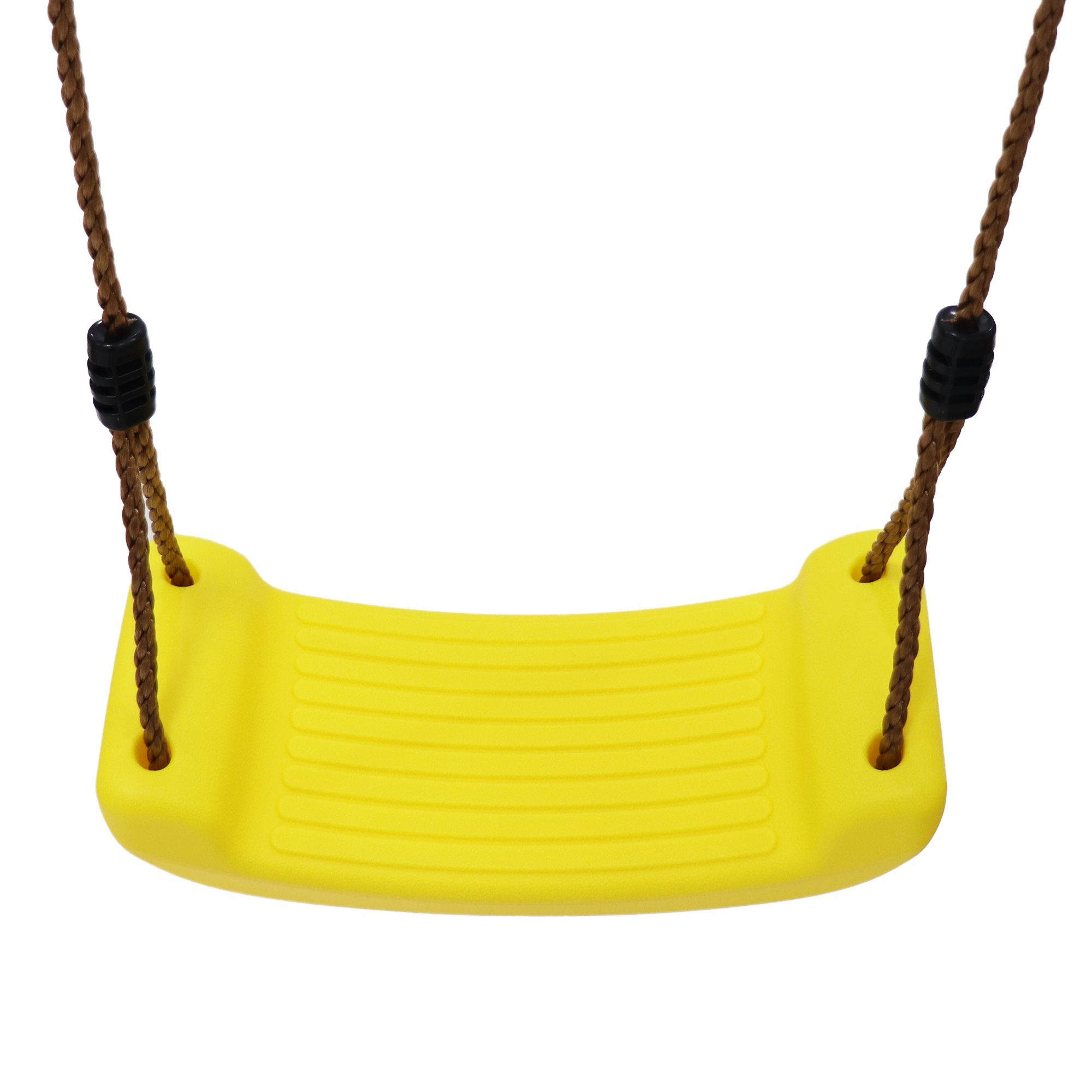 Merax Doppelschaukel aus Holz mit Rutsche, Kinderschaukel