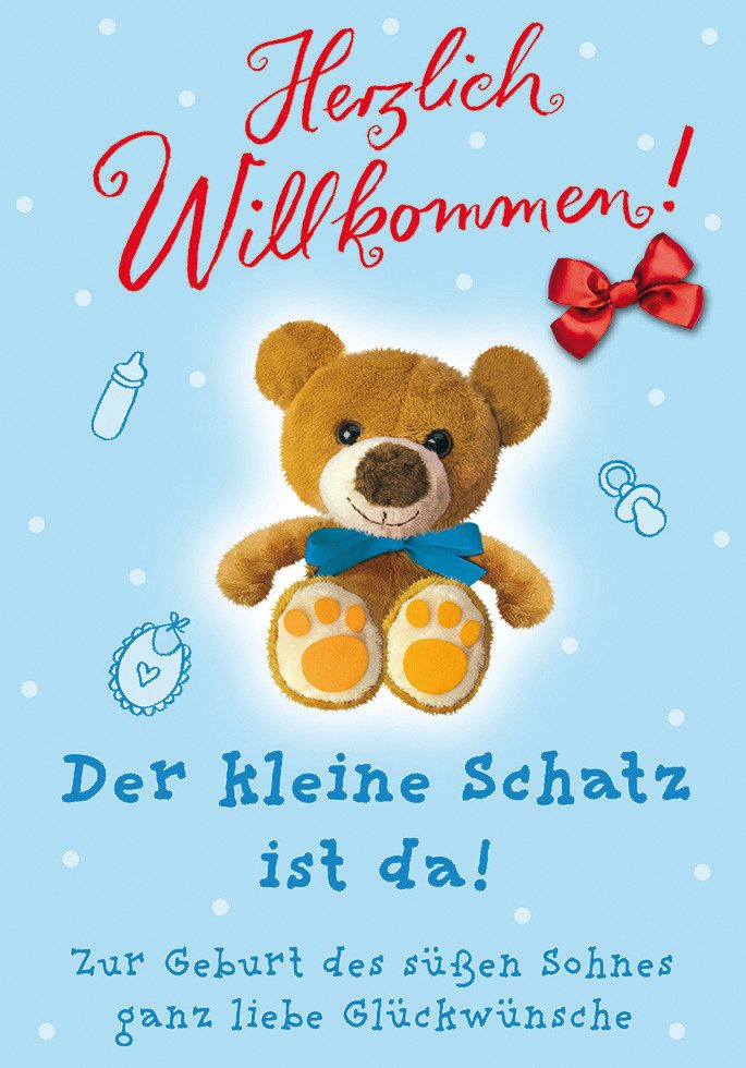 Grußkarten Geburt – Baby – Freudiges Ereignis - Glückwunschkarte im Format