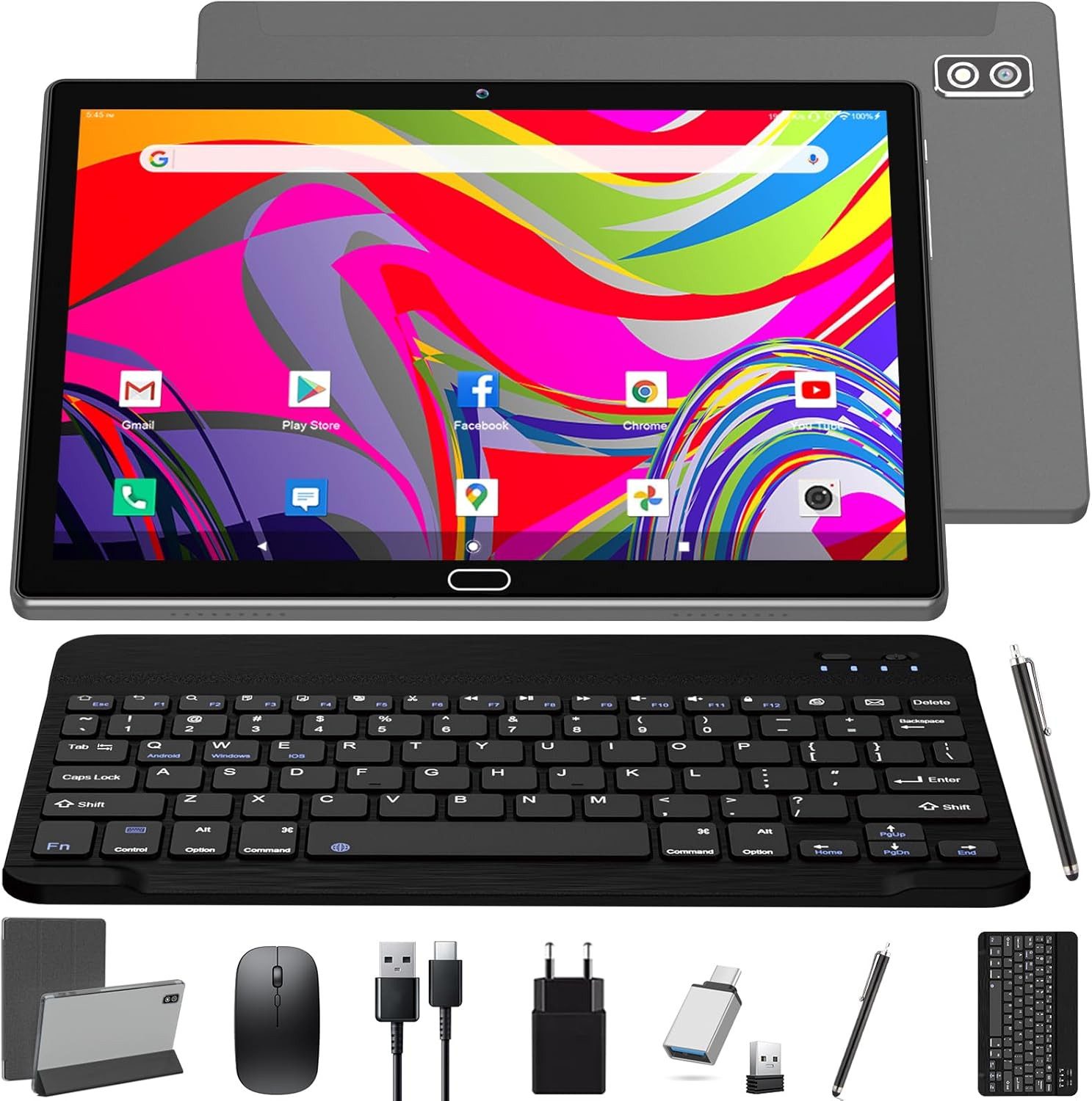 Android 13 Tablet 2-in-1 Mit 2 SIM Slots 1 SD Octa-Core Tablet
