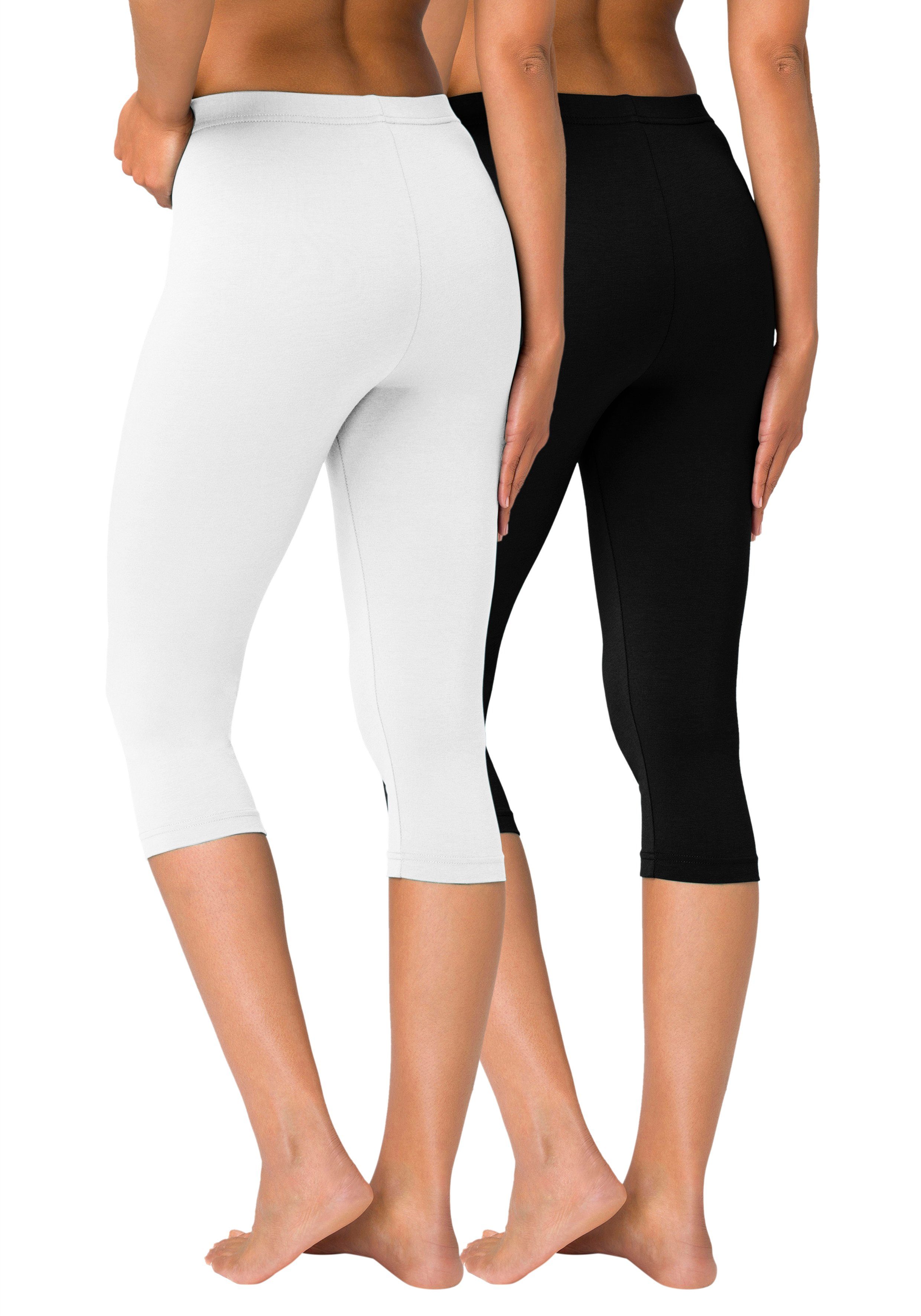 vivance active Caprileggings (2er-Pack) mit Gummibund, Loungewear
