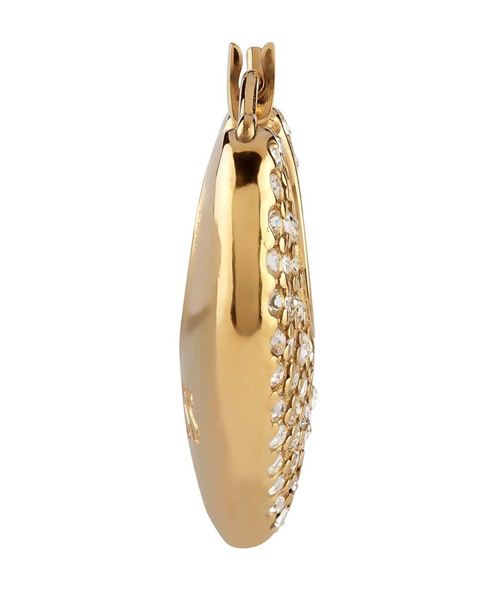 Guess Paar Creolen Creolen Kristall-Herz Goldfarben günstig online kaufen
