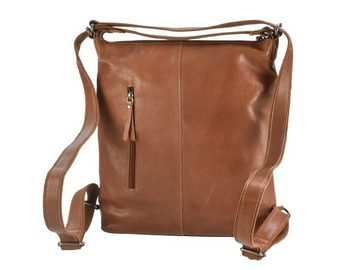 Greenburry Umhängetasche Soft Washed, Schultertasche mit 2in1 Funktion, als Tasche oder Rucksack zu tragen