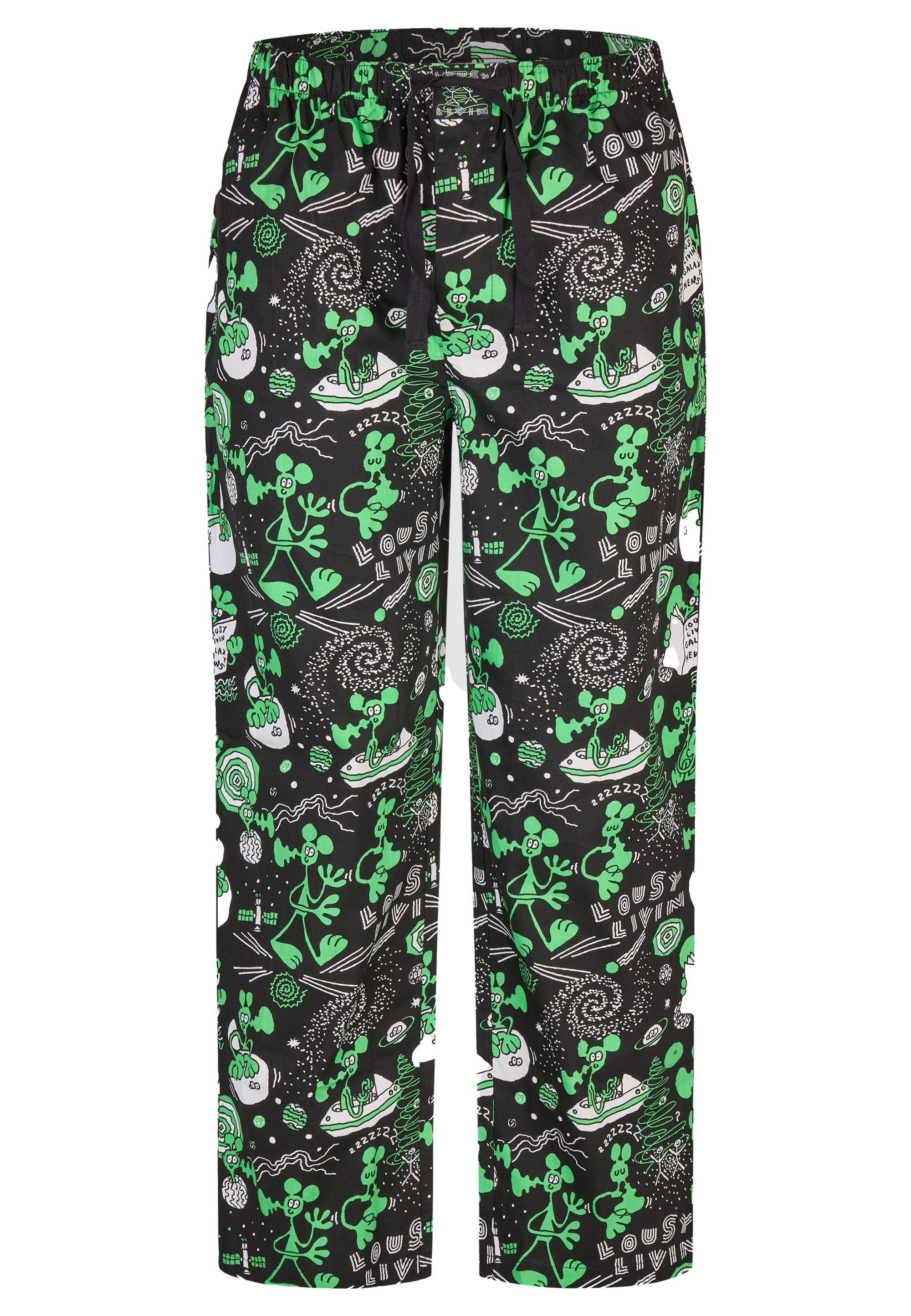 Lousy Livin Schlafhose Outerspace mit Gummizug und praktischem Tunnelzug