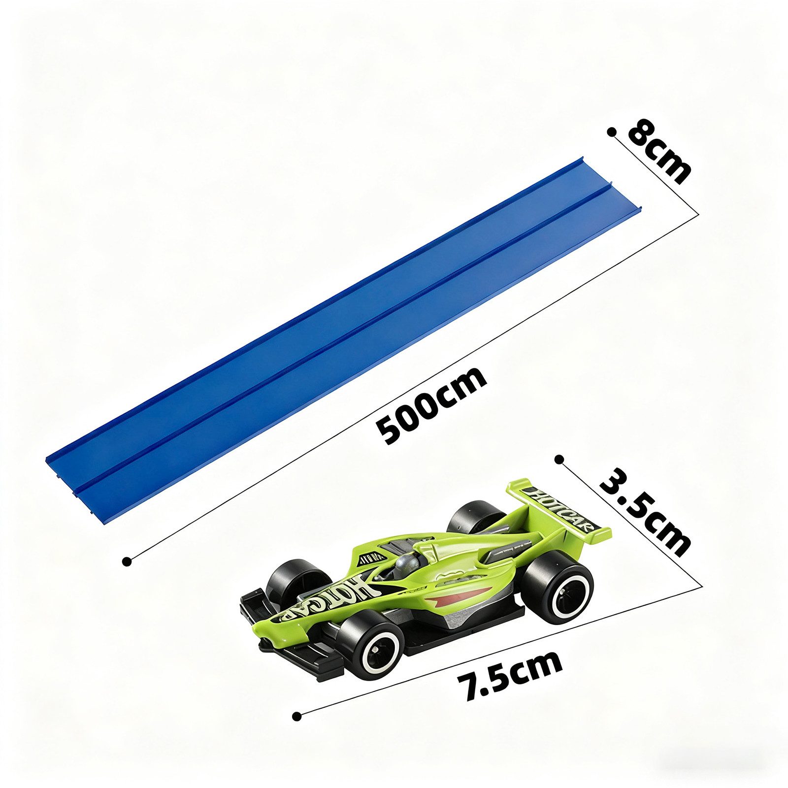 HAUSS SPOLE Autorennbahn DIY Rennbahn 5m Autorennbahn Weiches Silikon Lerns günstig online kaufen